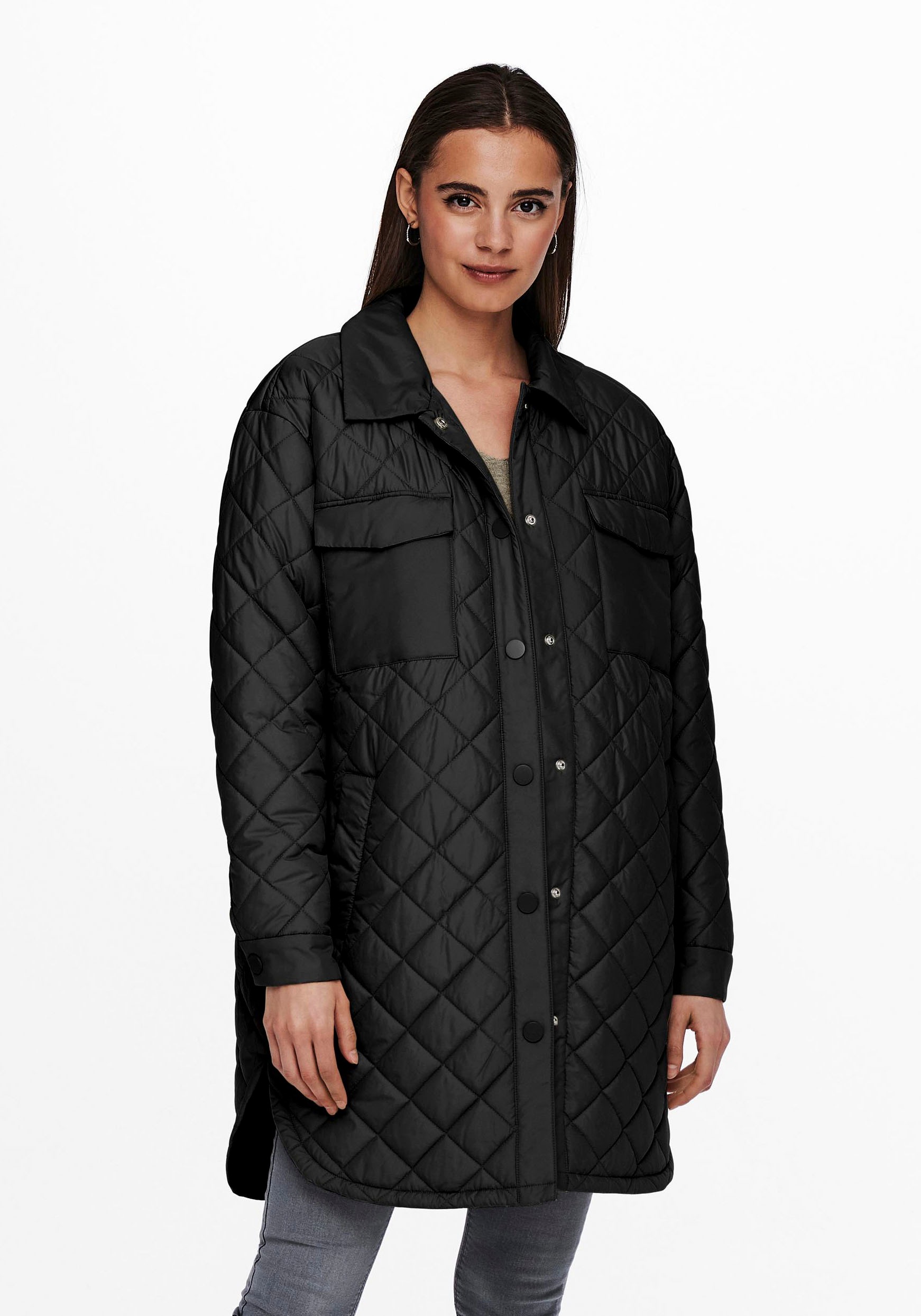 Image of Only Steppjacke »ONLNEWTANZIA LONG QUILT SHACKET« bei Ackermann Versand Schweiz