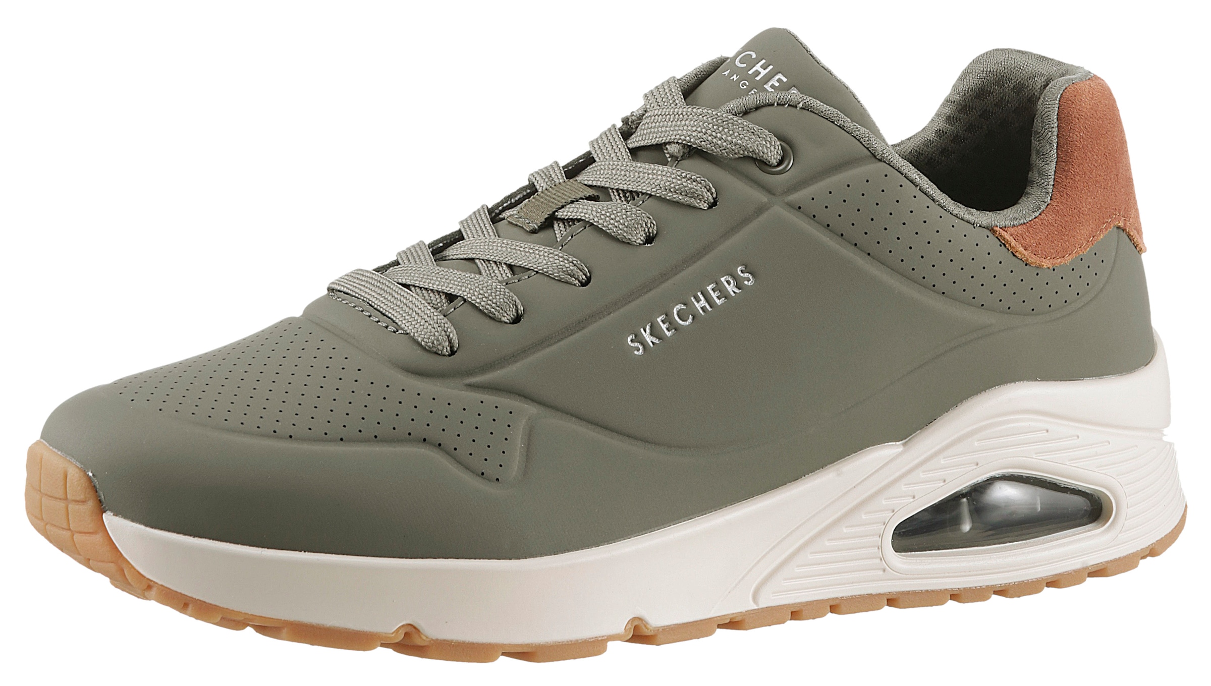 Skechers Sneaker »UNO-SUITED ON AIR«, Freizeitschuh, Halbschuh, Schnürschuh mit modischer...