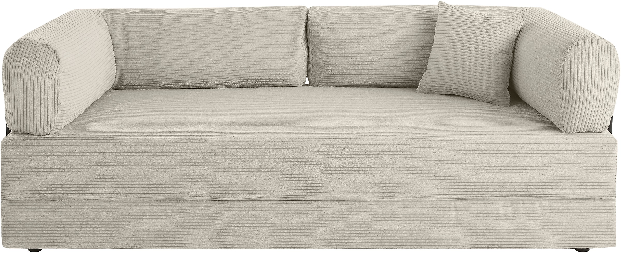 homsy by Ana Johnson Schlafsofa "Folda Dauerschläfer, B: 206 cm, Liegefl. 181x198 cm" mit Bett-/Schlaffunktion, inkl. 1x Zierkissen, Tonnentaschenfederkern