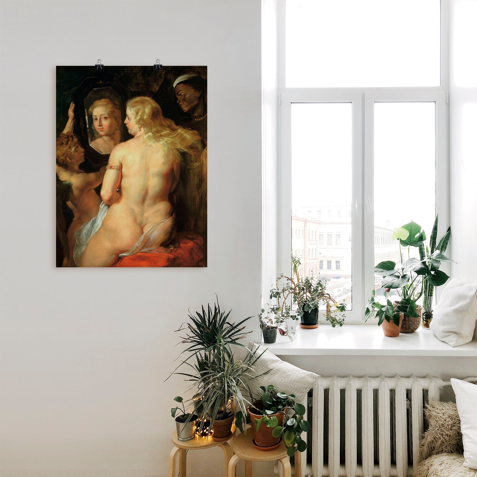 Artland Kunstdruck »Toilette der Venus«, Frau, (1 St.), als Leinwandbild, Wandaufkleber oder Poster in versch. Grössen