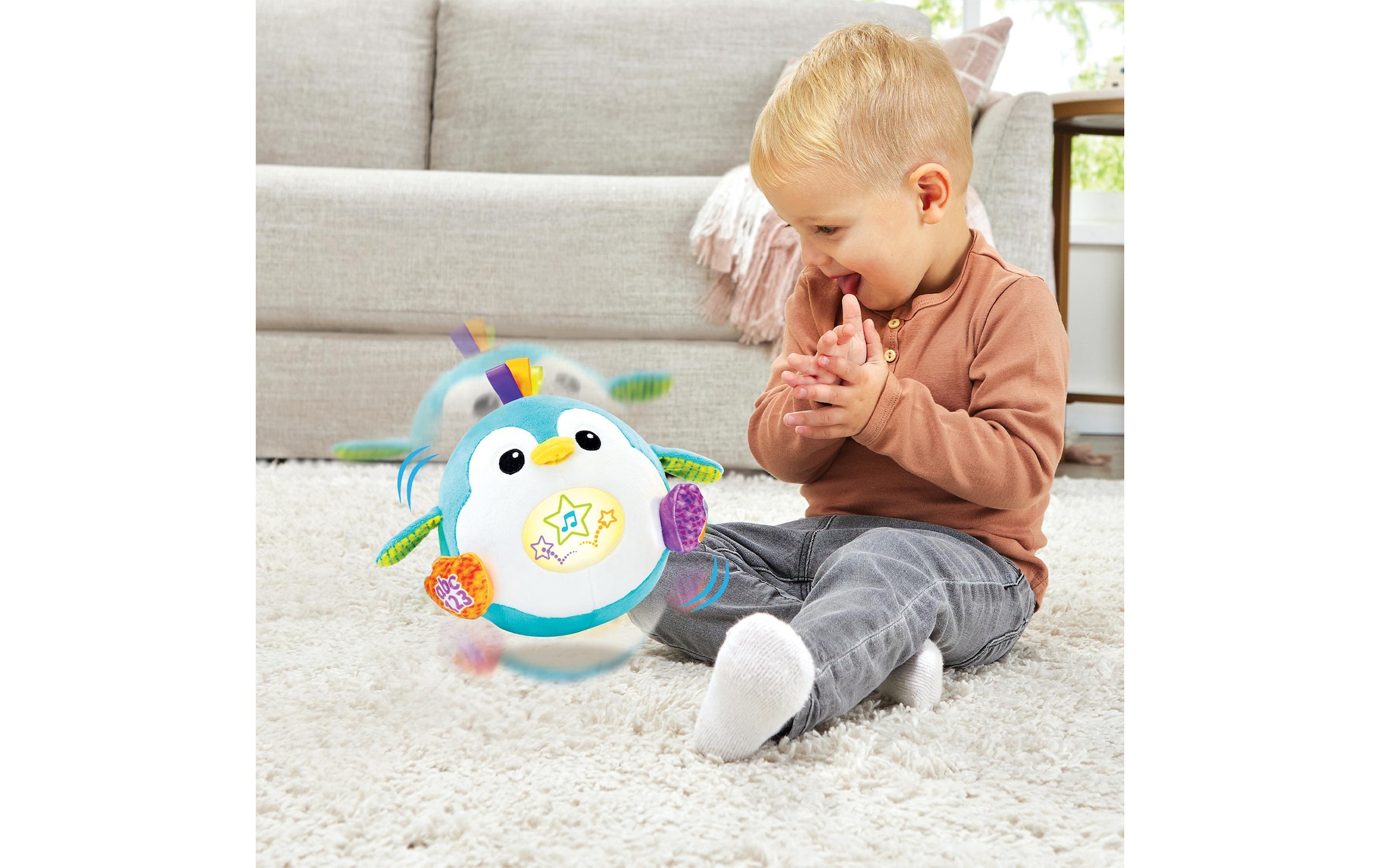 Vtech® »Plüsch Roulipingouin balle magique -FR-«
