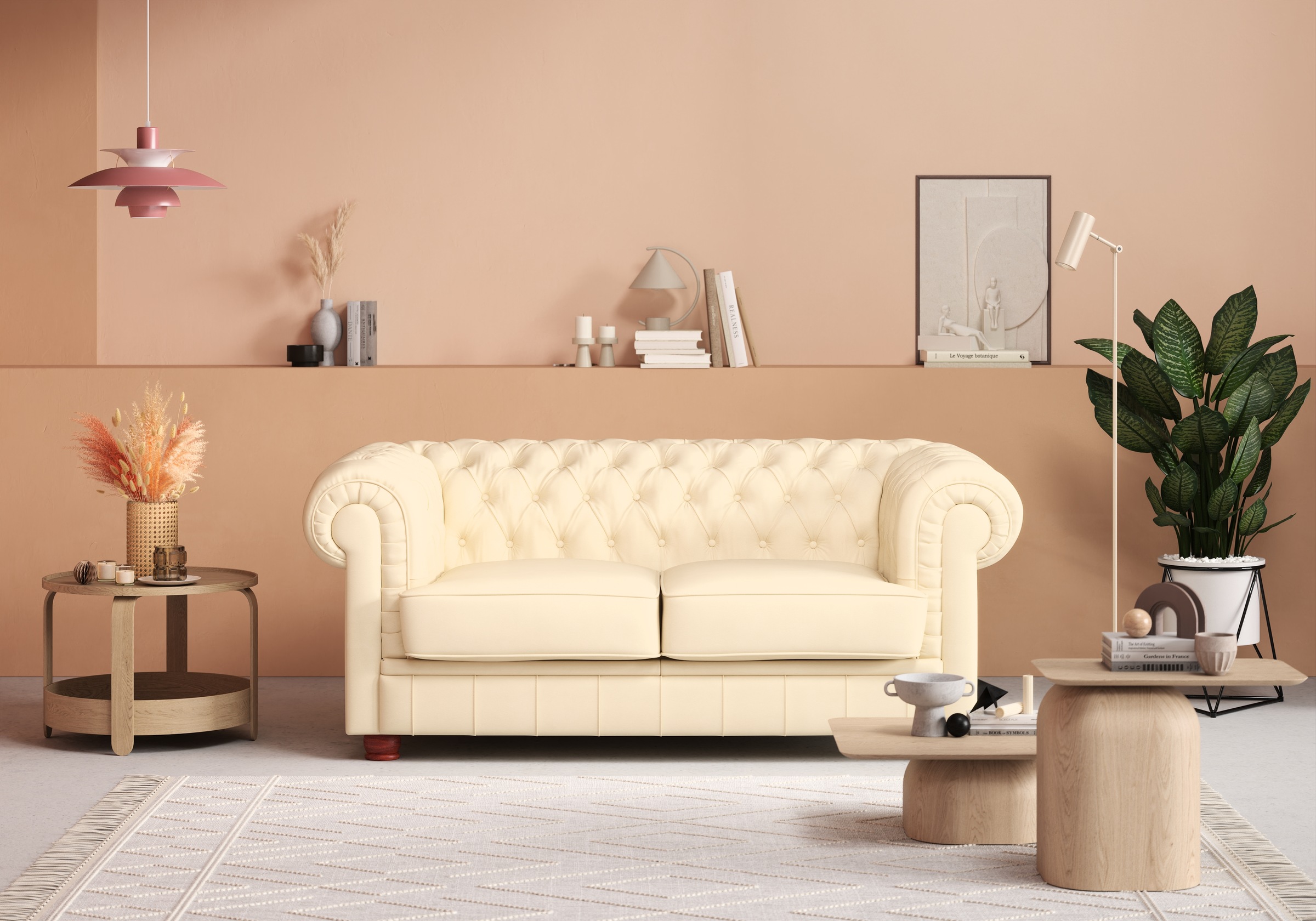 Max Winzer® Chesterfield-Sofa »Kent«, 2-Sitzer mit edler Knopfheftung, Breite 175 cm kaufen