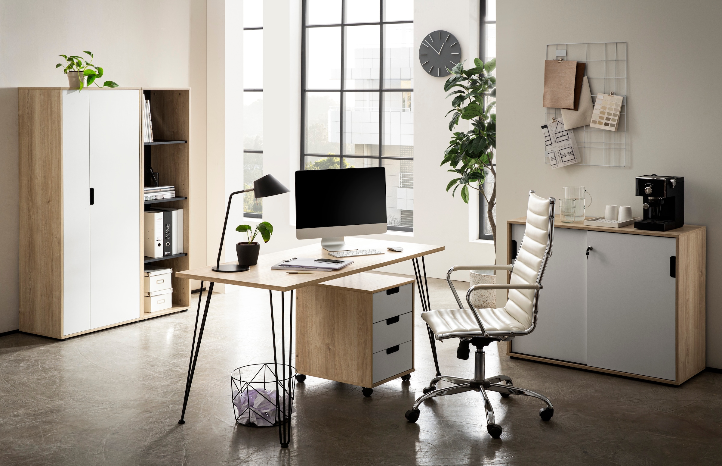 Schildmeyer Schreibtisch »Emmik, Breite 138 cm, klassisch, zeitlos, schick« 2 Stk. tlg. Made in Germany