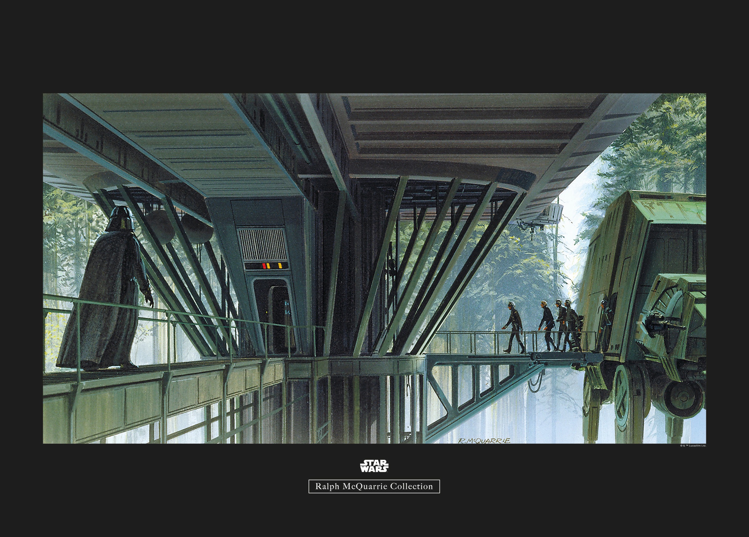 Image of Komar Bild "Star Wars Classic RMQ Endor Dock" Star Wars 1 Stk. tlg. Wandbild zur Dekoration im Kinderzimmer - ohne Rahmen
