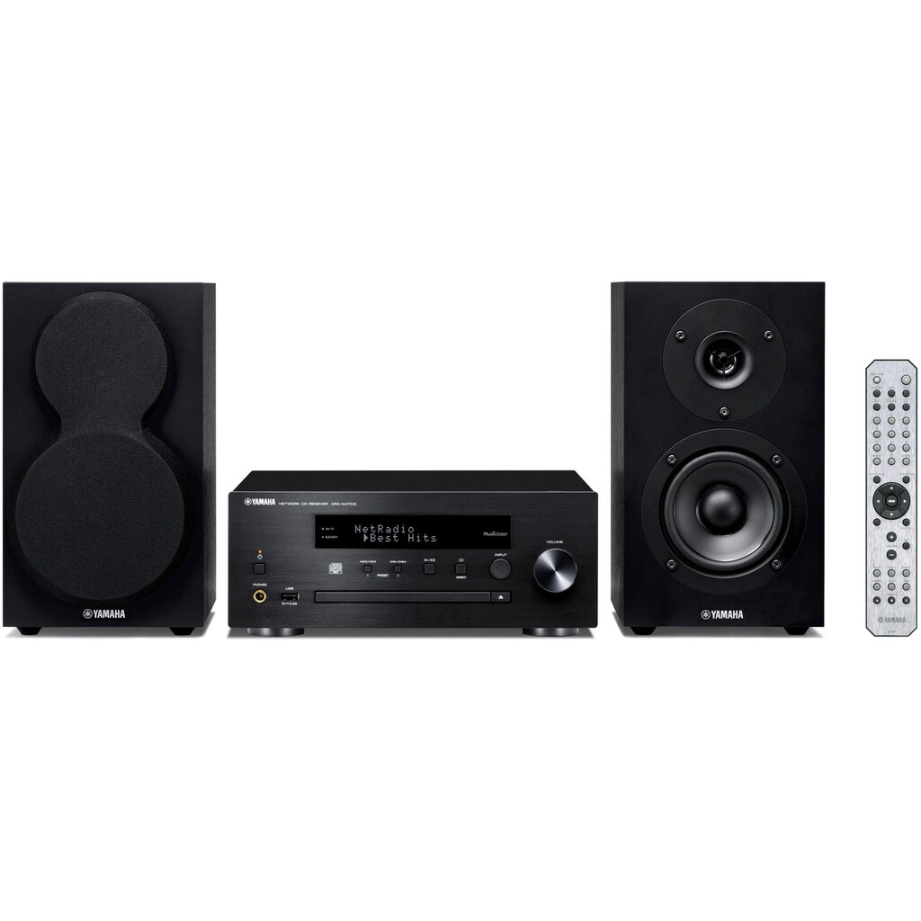 Yamaha Microanlage »MusicCast MCR-N470 DAB Schwarz«, (Bluetooth-WLAN Digitalradio (DAB+)-FM-Tuner)