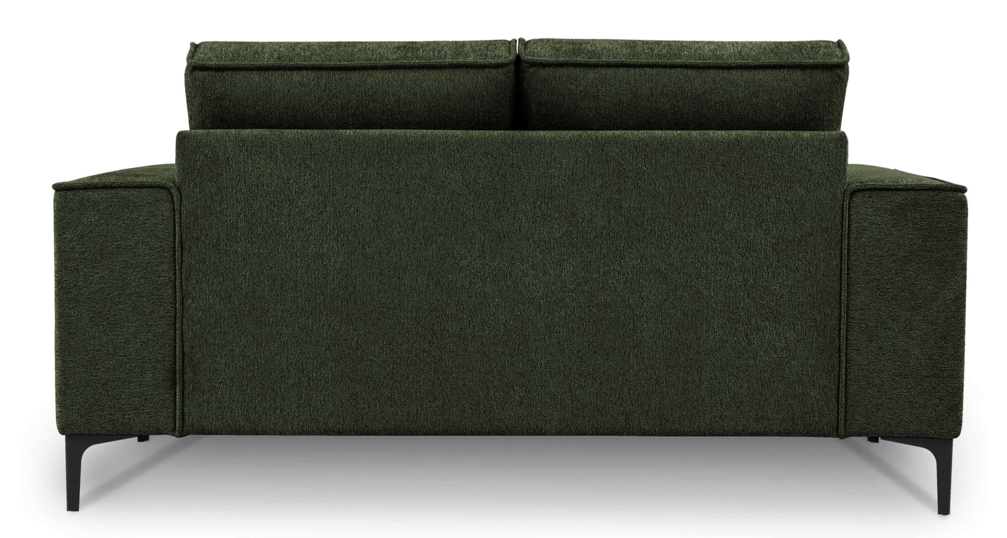 Places of Style 2-Sitzer »Kompaktsofa Oland, Struktur, Flachgewebe, Luxus-Microfaser, Boucle«, 164 cm, Wellenunterfederung, Skandi-Design, Metallfüsse