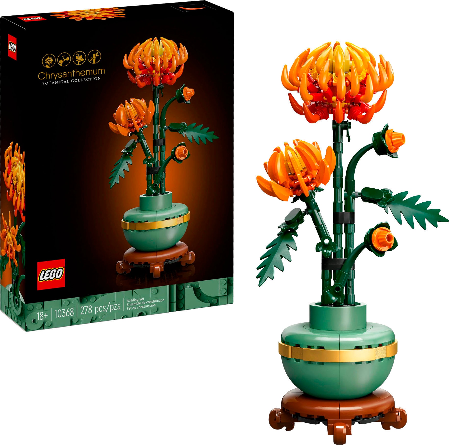 Image of LEGO Konstruktionsspielsteine "Chrysantheme (10368), LEGO Botanicals" Made in Europe