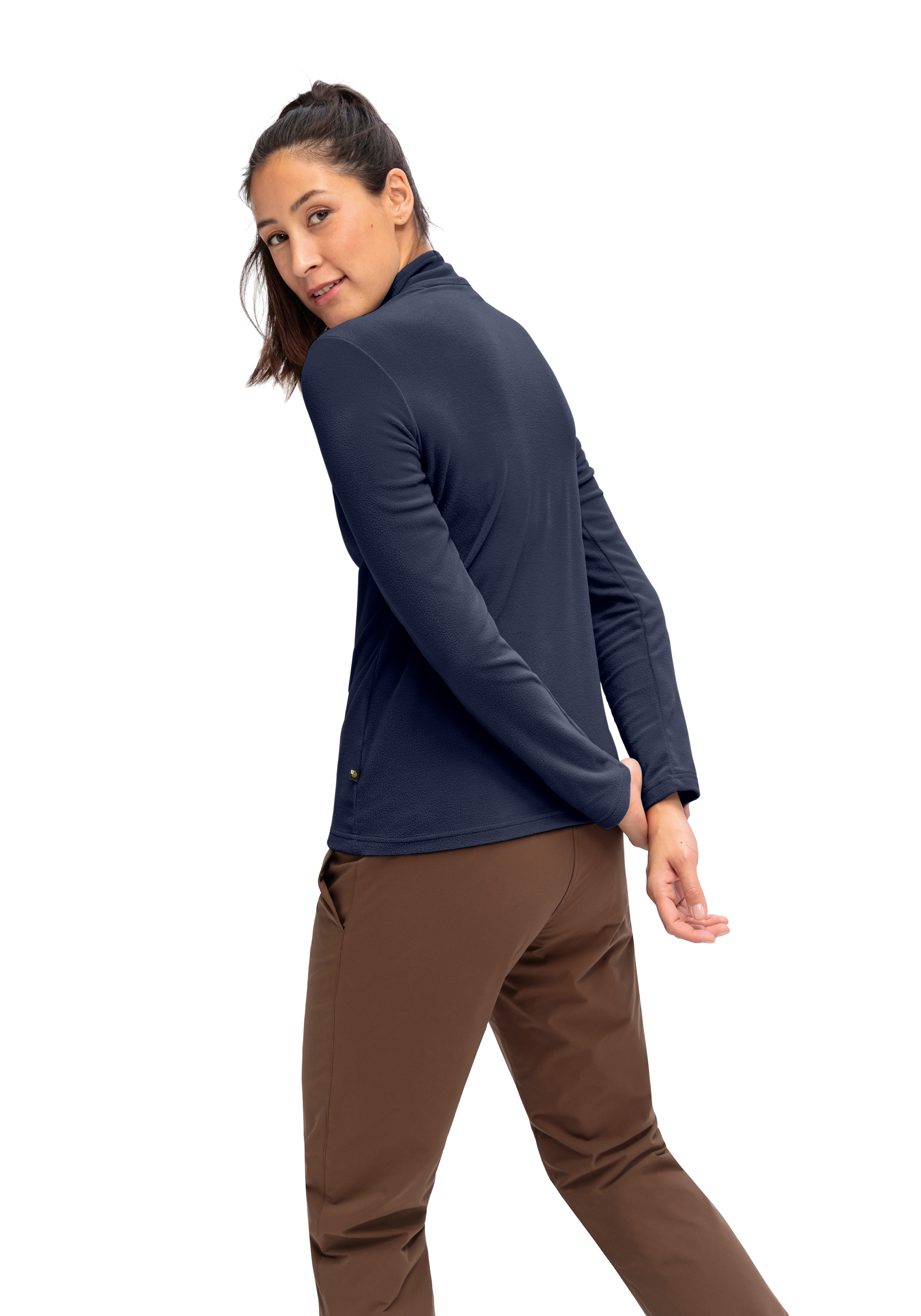 Maier Sports Pull à col roulé »DA-ROLLI DENISE HZ W« mit schützendem Kragenbereich, aus Polyester