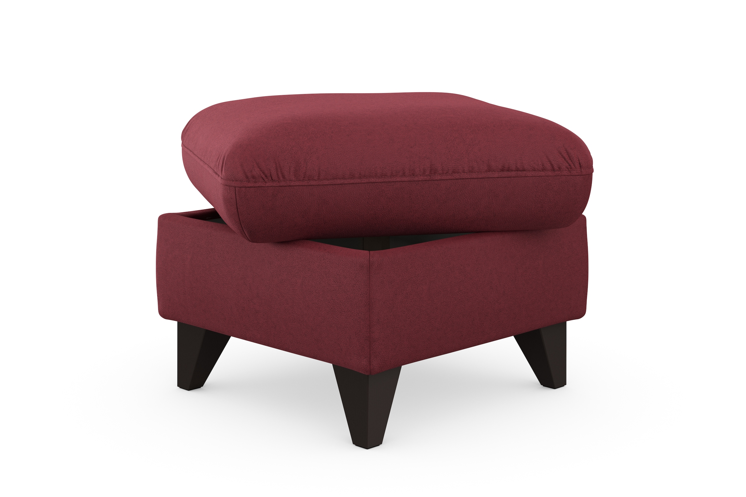 sit&more Tabouret de rangement »Mellum« mit Stauraum und wengefarbenen Holzfüssen