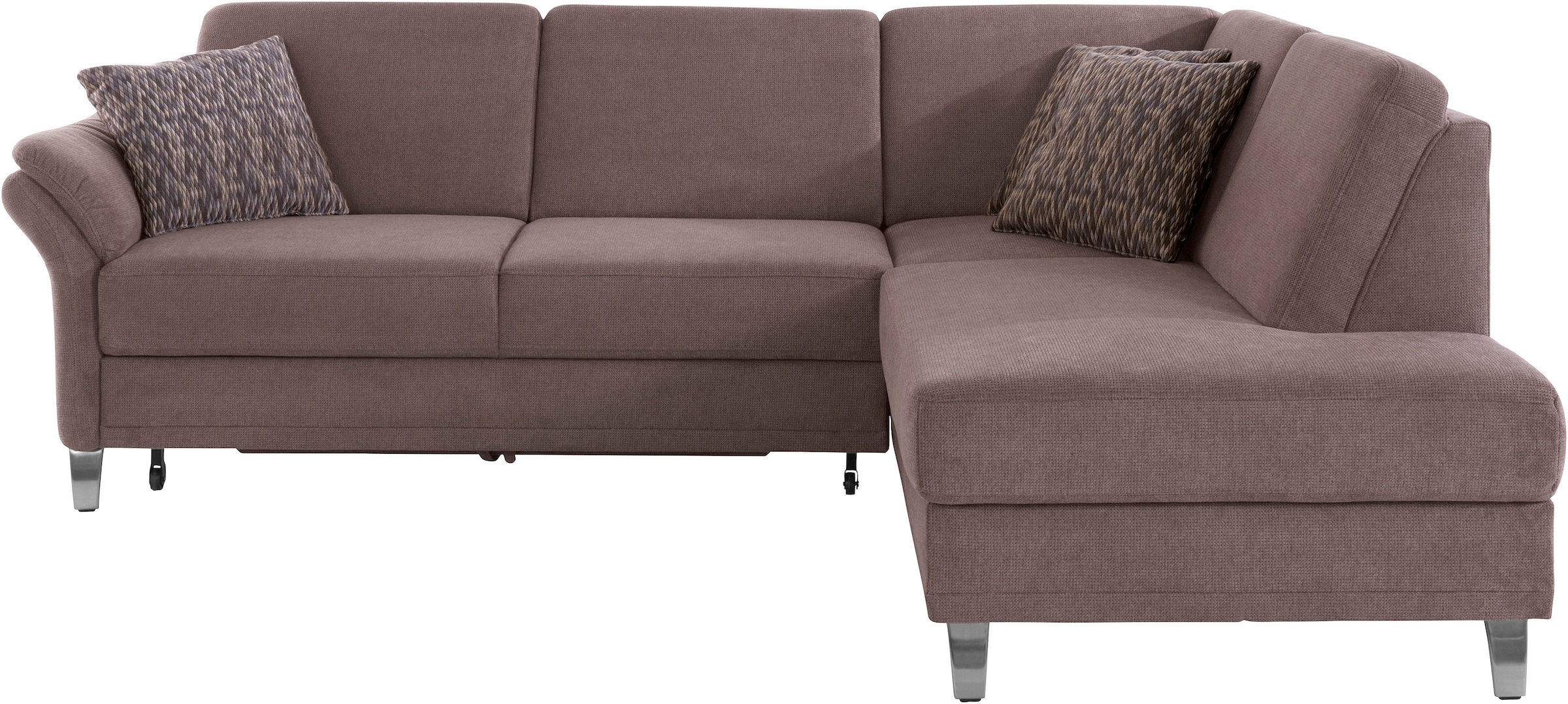 sit&more Ecksofa »Clio L-Form«, wahlweise mit Bettfunktion und Bettkasten, inklusive Federkern