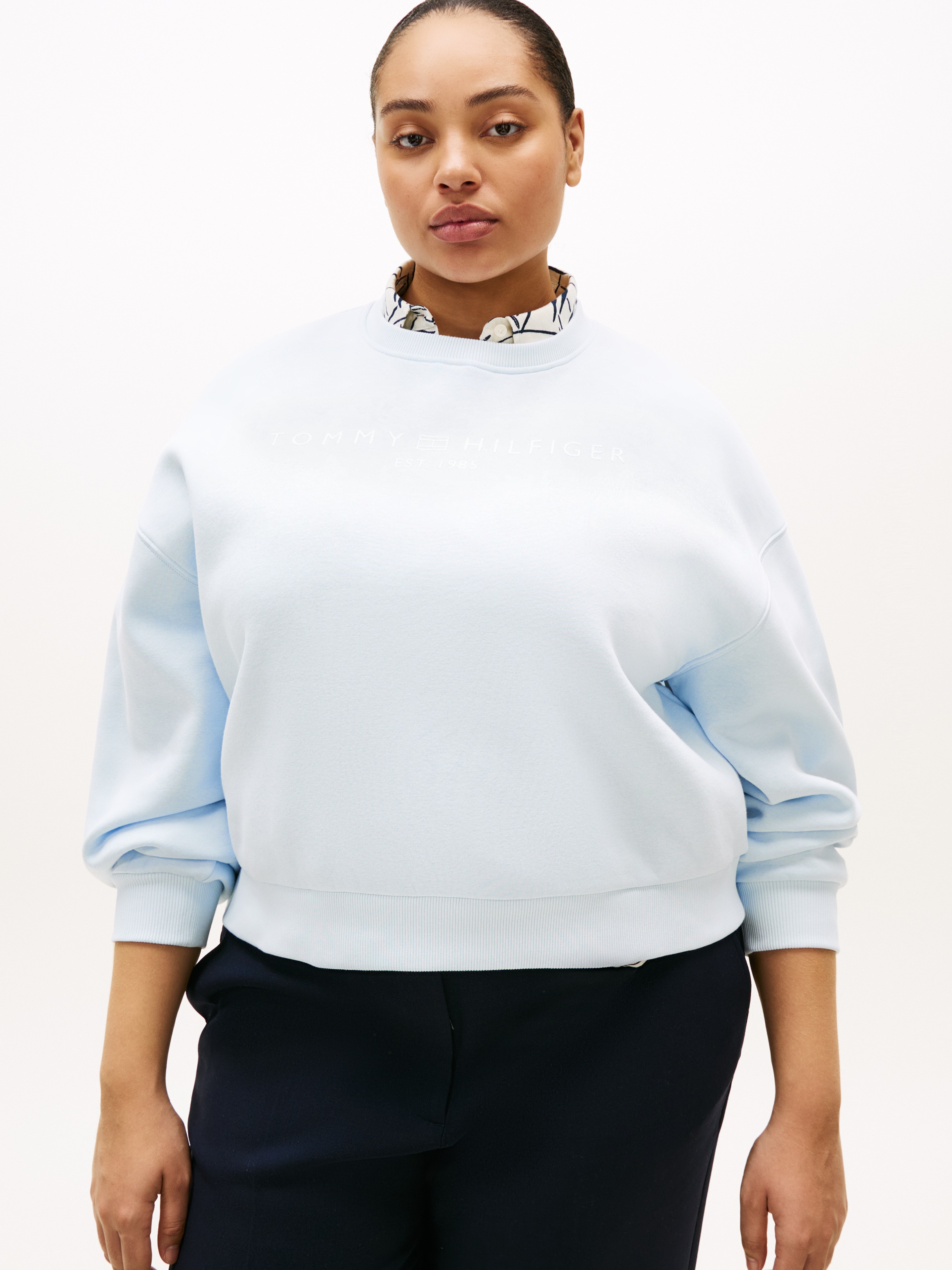 Image of Tommy Hilfiger Curve Sweatshirt "CRV CORP LOGO MDRN SWTSRT", in grossen Grössen