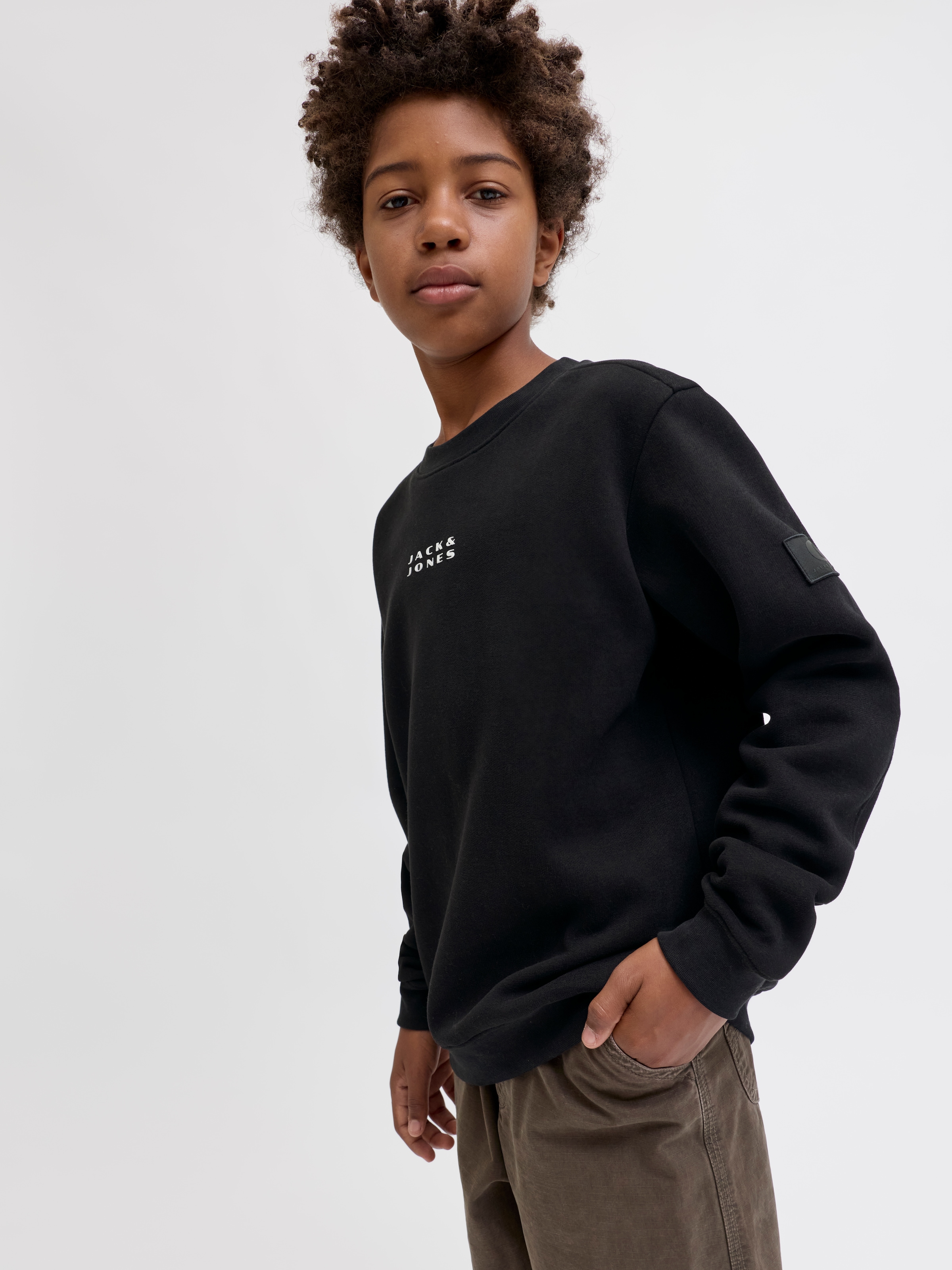 Jack & Jones Junior Sweatshirt »JCOPOINT SWEAT BADGE CREW NECK BF JNR«
