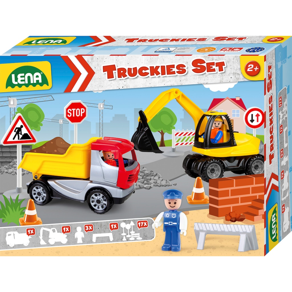 Lena® Spielzeug-Kipper »Truckies Set Baustelle«