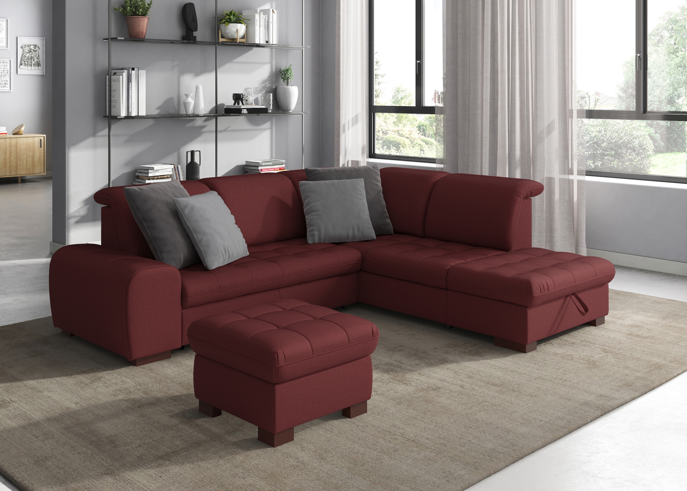 Image of sit&more Ecksofa "Luxor L-Form" wahlweise mit Bettfunktion, Stauraum und Kopfteilverstellung