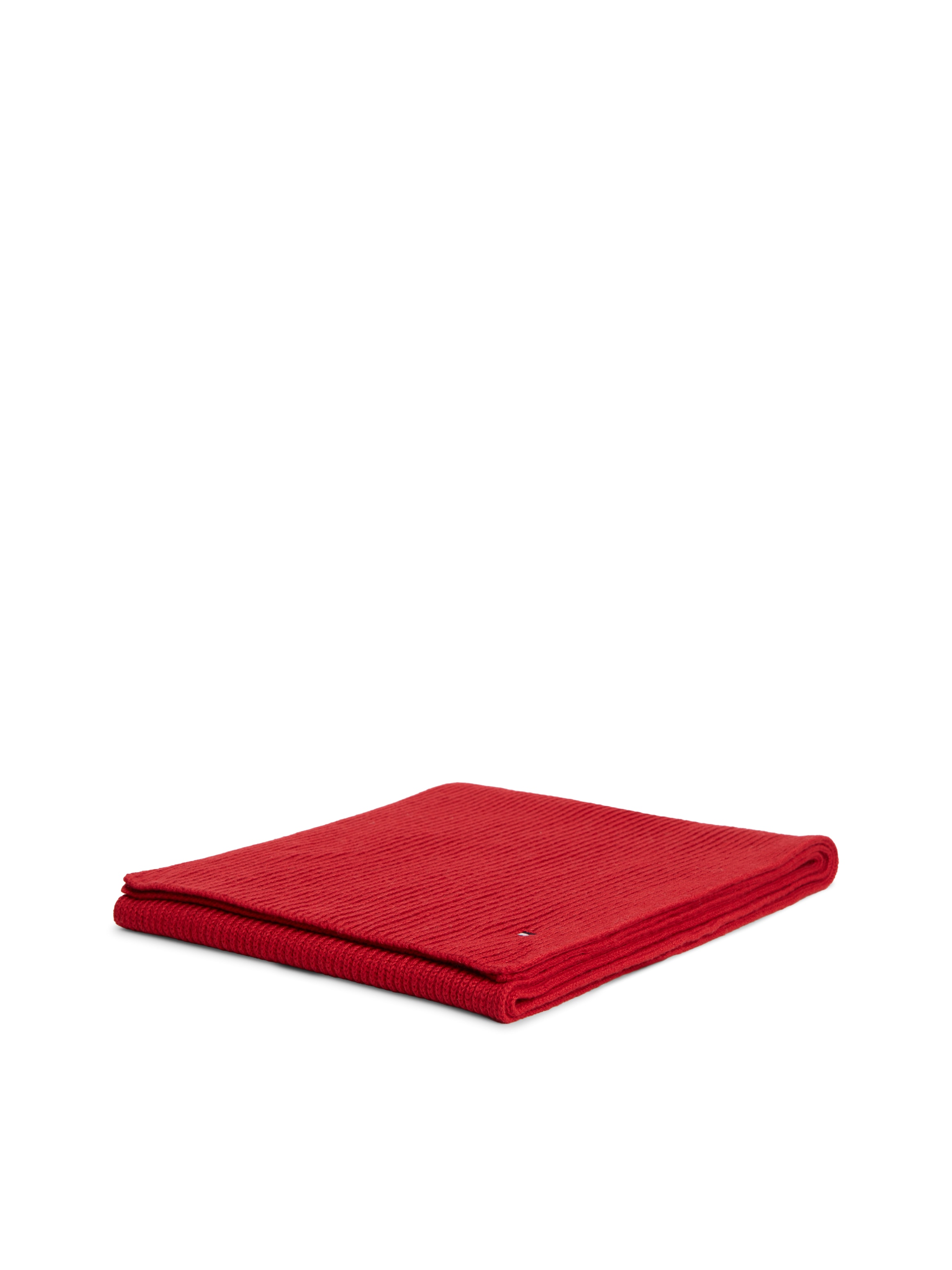 Tommy Hilfiger Écharpe tricotée »TH FLAG PIMA COTTON CASH SCARF« avec broderie logo, avec une part de cachemire Unisexe