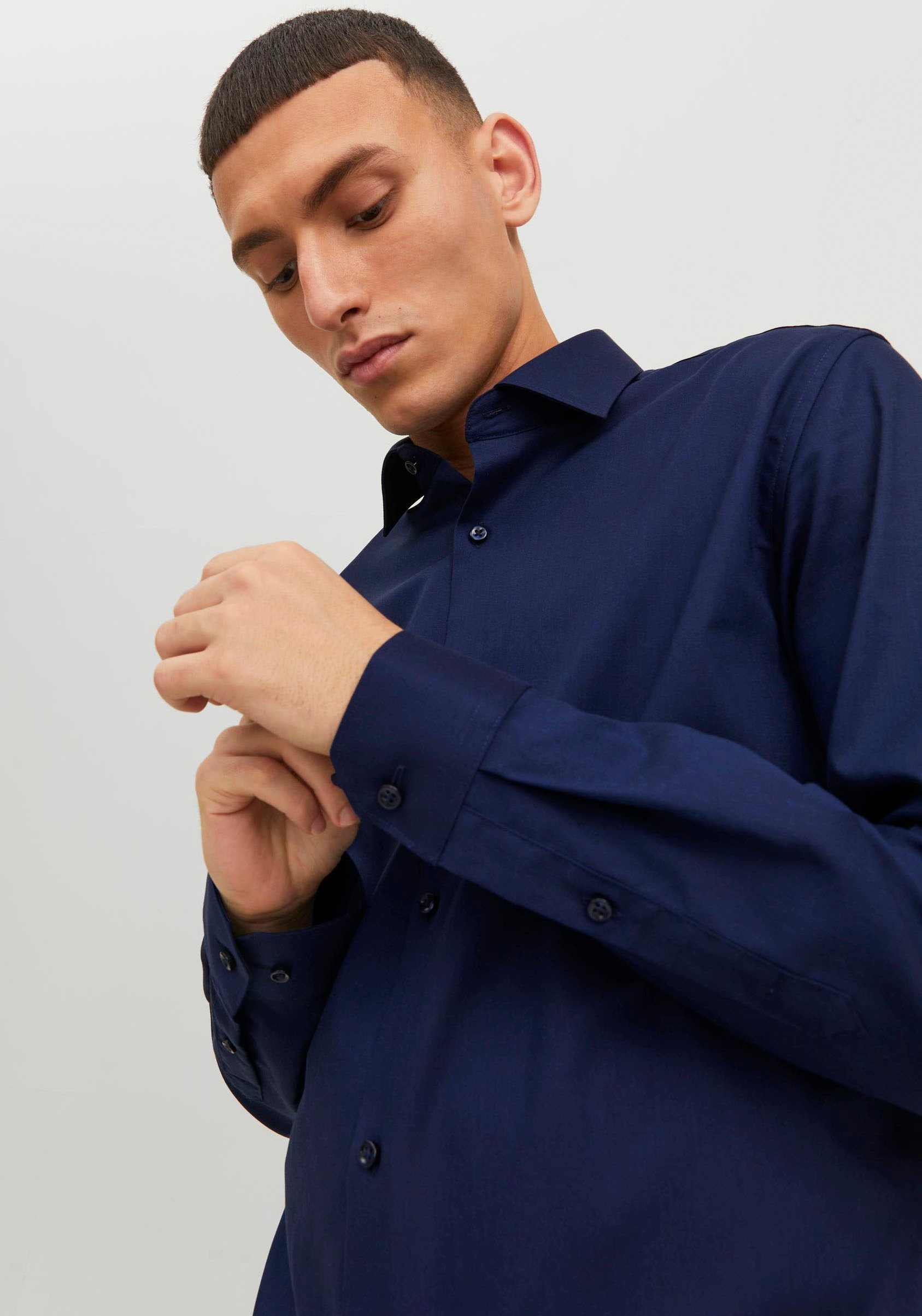 Jack & Jones Langarmhemd »JPRBLAPARKER SHIRT L/S«, mit Hemdkragen