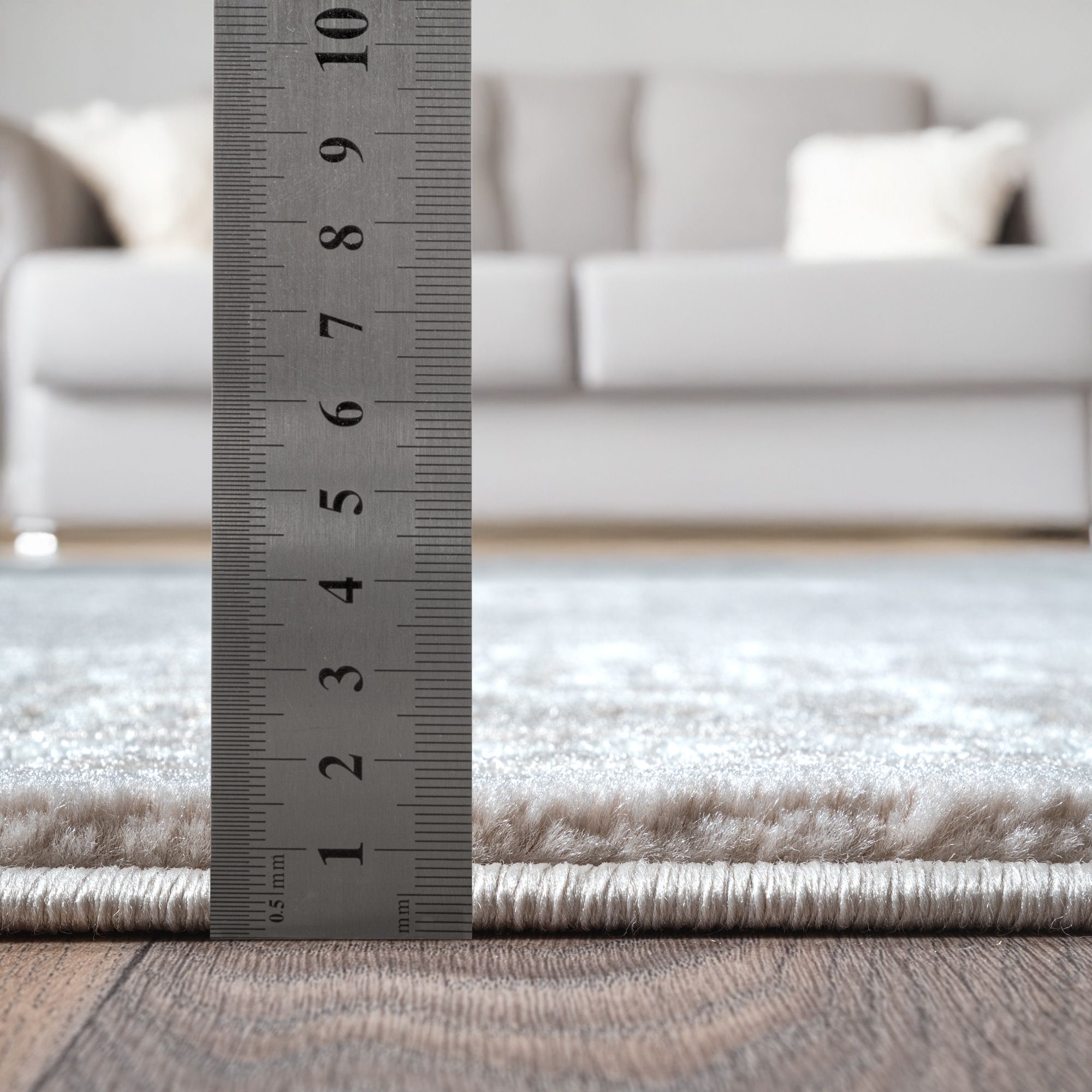 Sanat Tapis »Harmony 3204 , auch als Läufer und rund« Rectangulaire 12 mm Höhe Wohnzimmer, Kurzflor, modern,  Orient Optik, Schlafzimmer