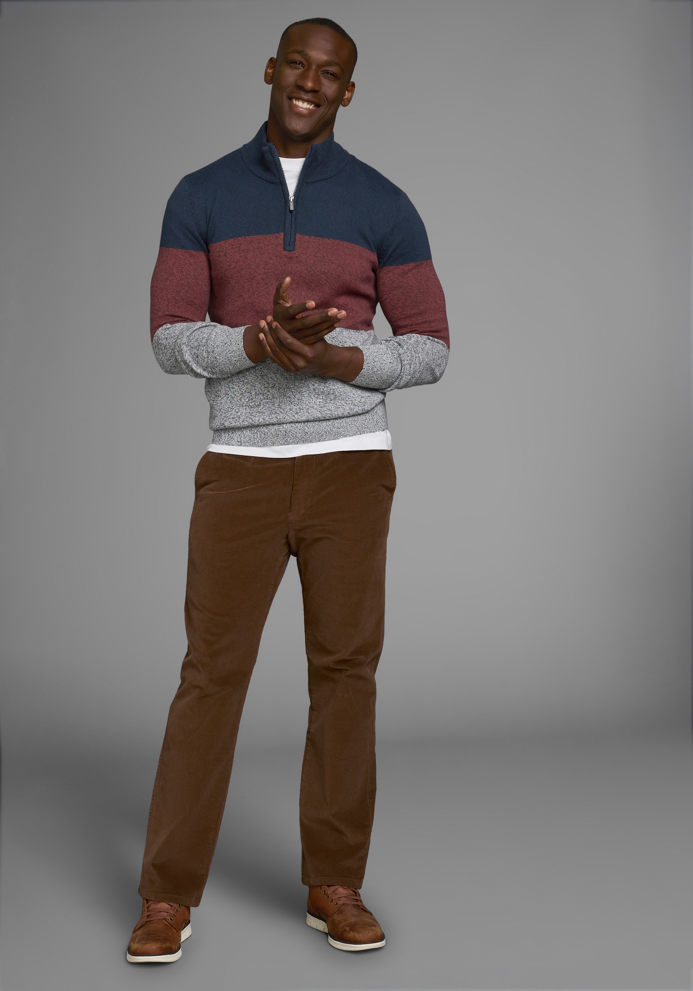 Image of Mans World Dehnbund-Hose "aus Cord" mit Stretchbund