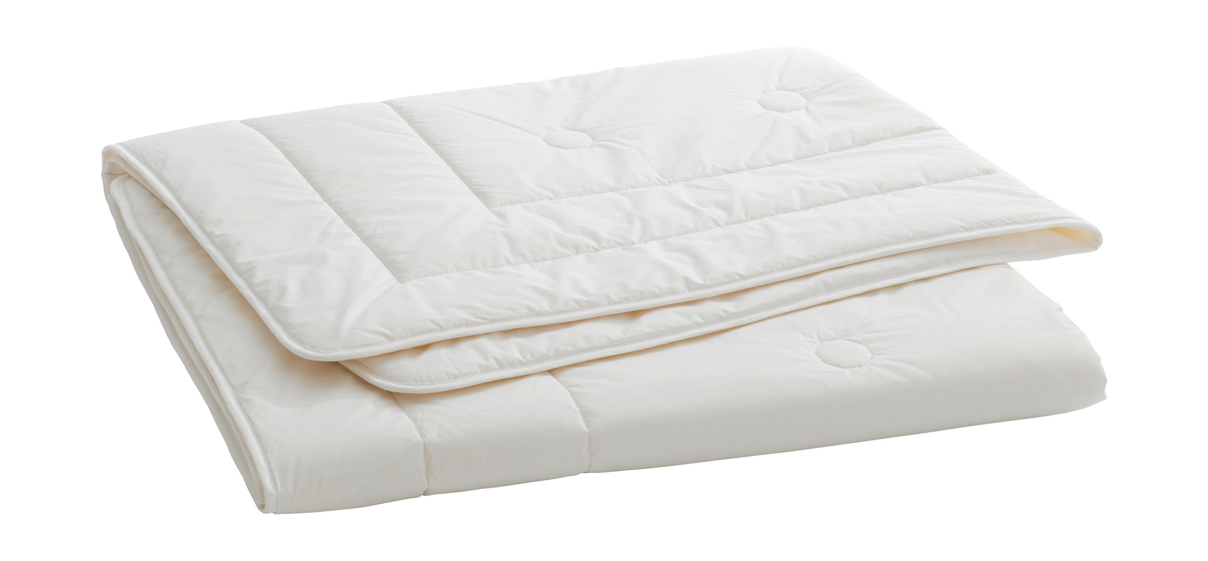 Image of billerbeck Naturhaarbettdecke »Organic Wool Light«, extraleicht, Füllung 100% Schafschurwolle aus kontrolliert biologischer Tierhaltung (kbT), Bezug 100% Baumwolle, Soft-Batist, aus kontrolliert biologischem Anbau (kbA), (1 St.) bei Ackermann Versand Schw