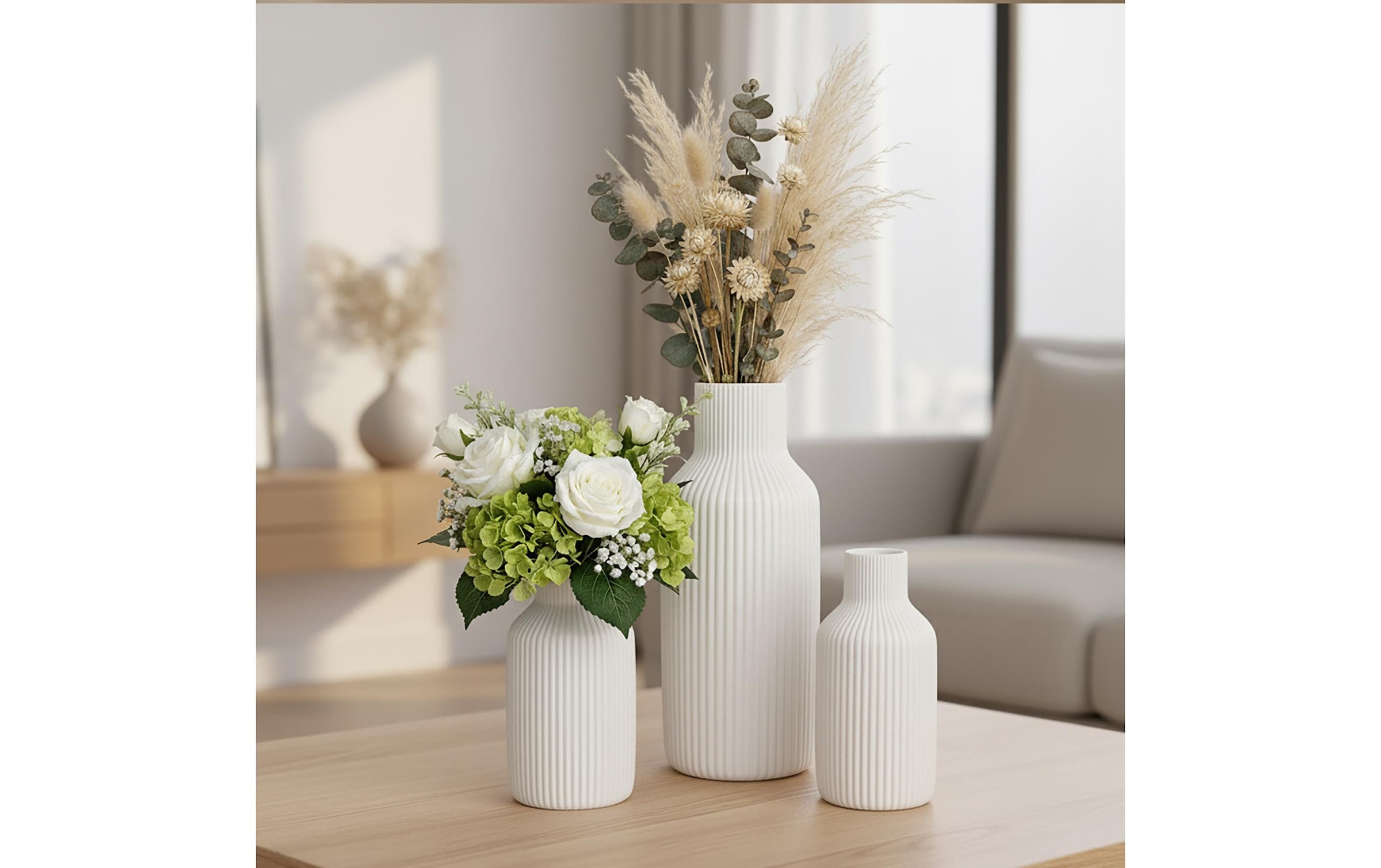 relaxdays Vase décoratif »3er Set«