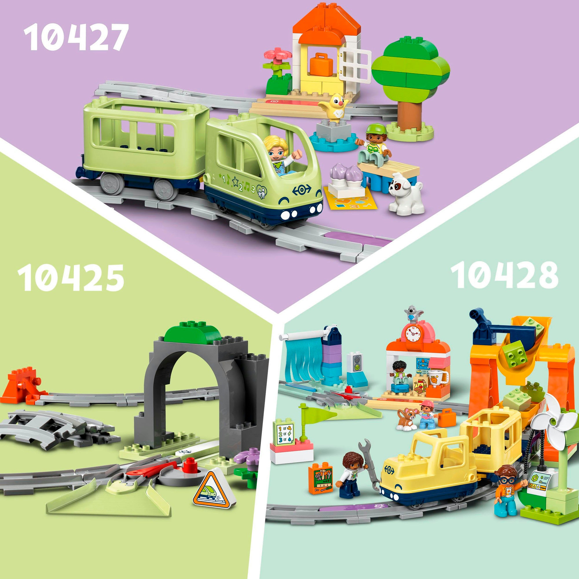 LEGO® Konstruktionsspielsteine »Eisenbahnbrücke und Schienen – Erweiterungsset (10426)« LEGO DUPLO Town; Made in Europe