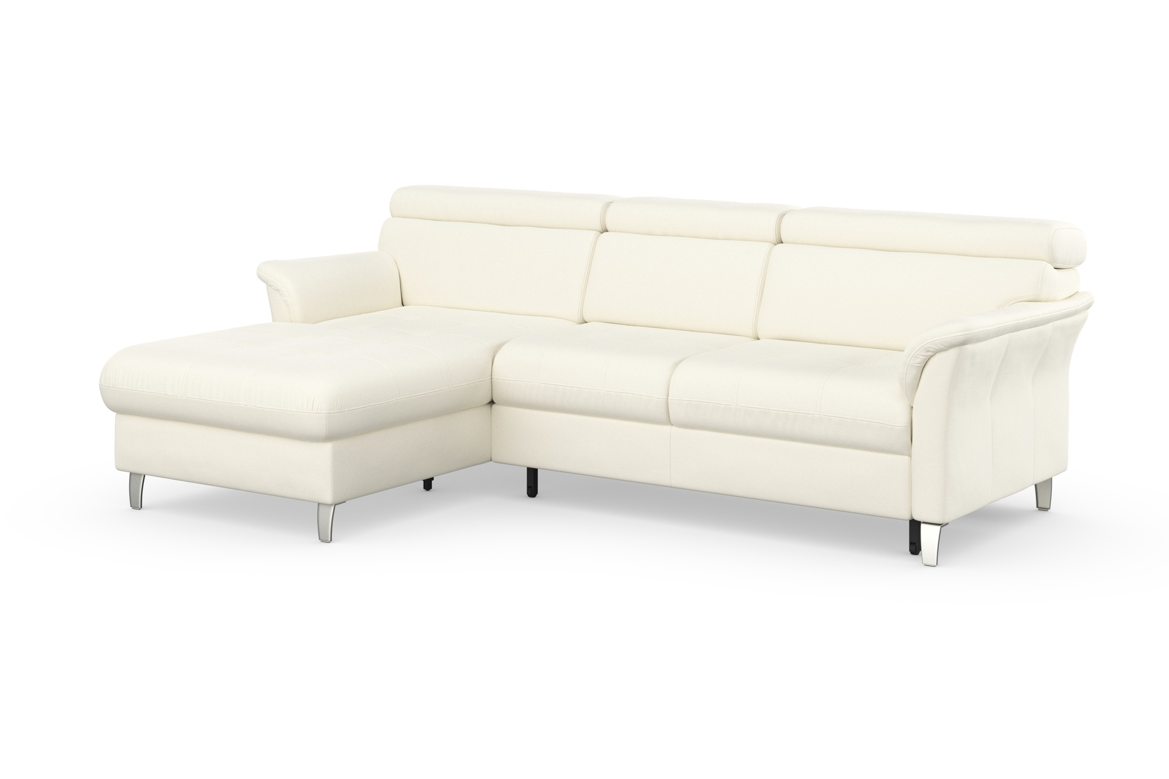 sit&more Ecksofa »Marano L-Form«, inklusive Kopfteilverstellung, wahlweise mit Bettfunktion, Bettkasten