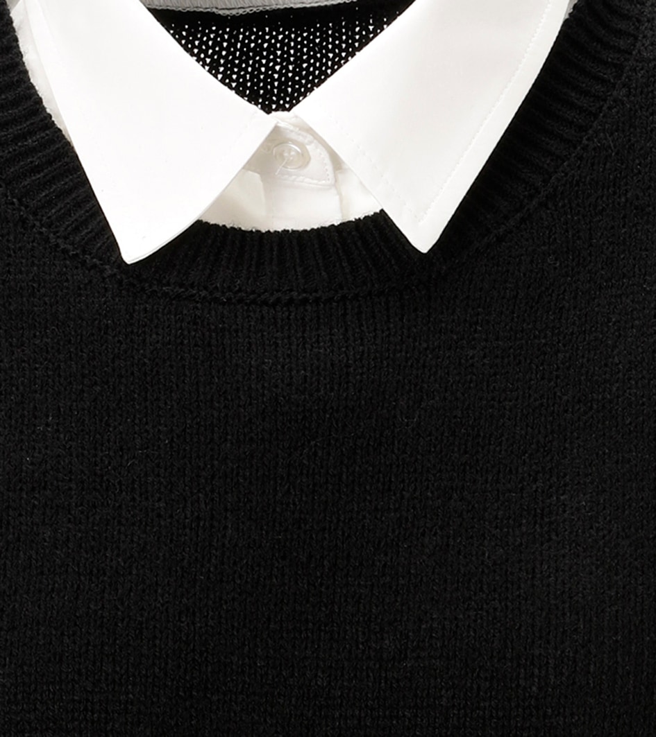 Aniston CASUAL Pull en tricot mit Bluseneinsatz - NEUE KOLLEKTION