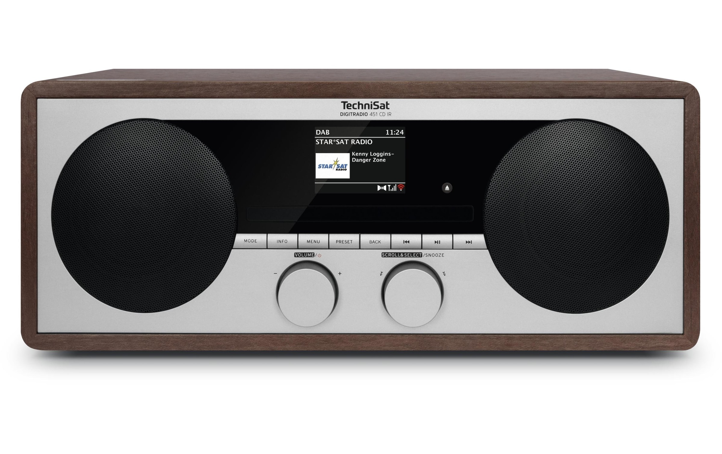 TechniSat CD-Radiorecorder »451 CD IR«, App, Display, Fernbedienung, Senderspeicher, CD-Player