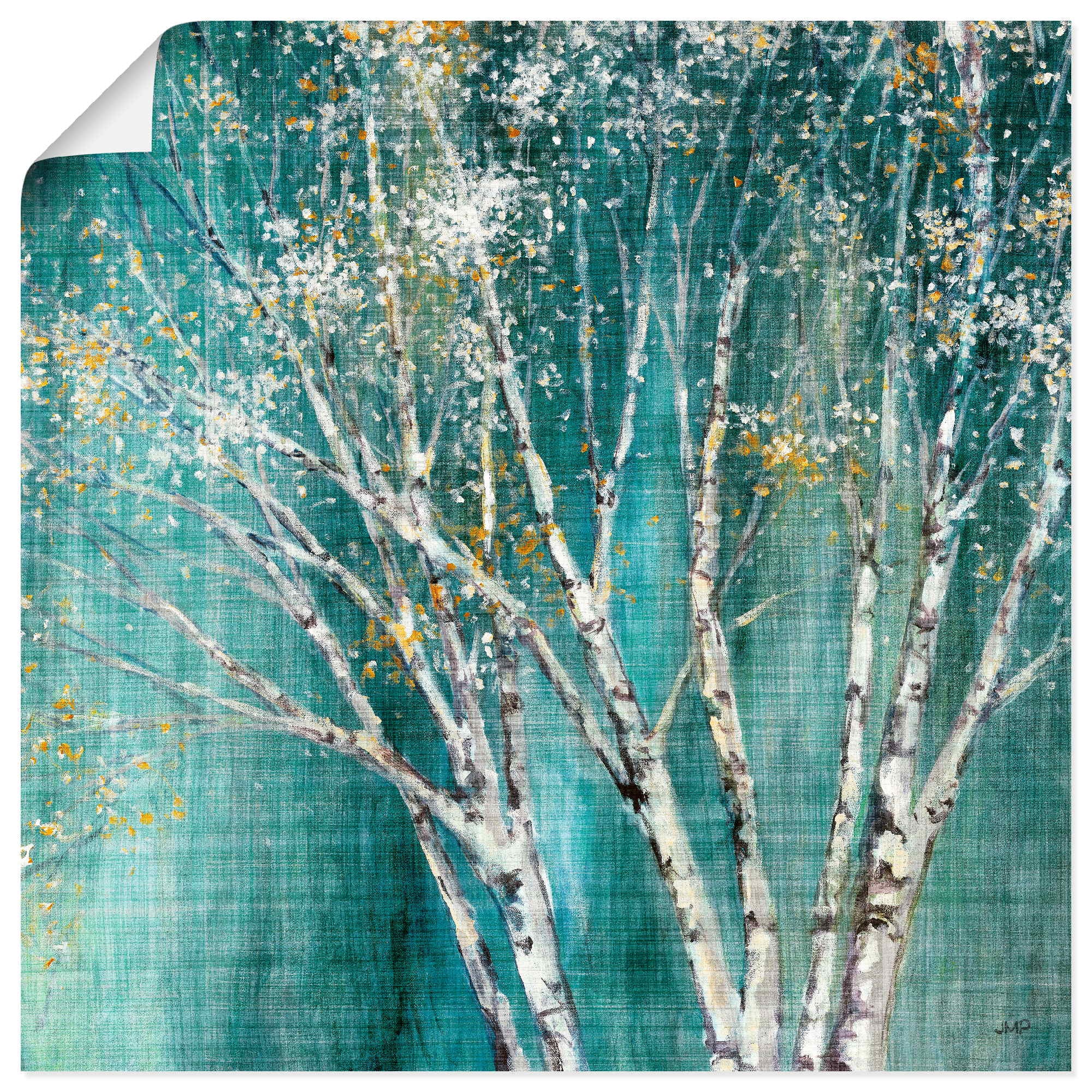 Wandbild »Blaue Birke«, Bäume, (1 St.), als Leinwandbild, Poster, Wandaufkleber in...