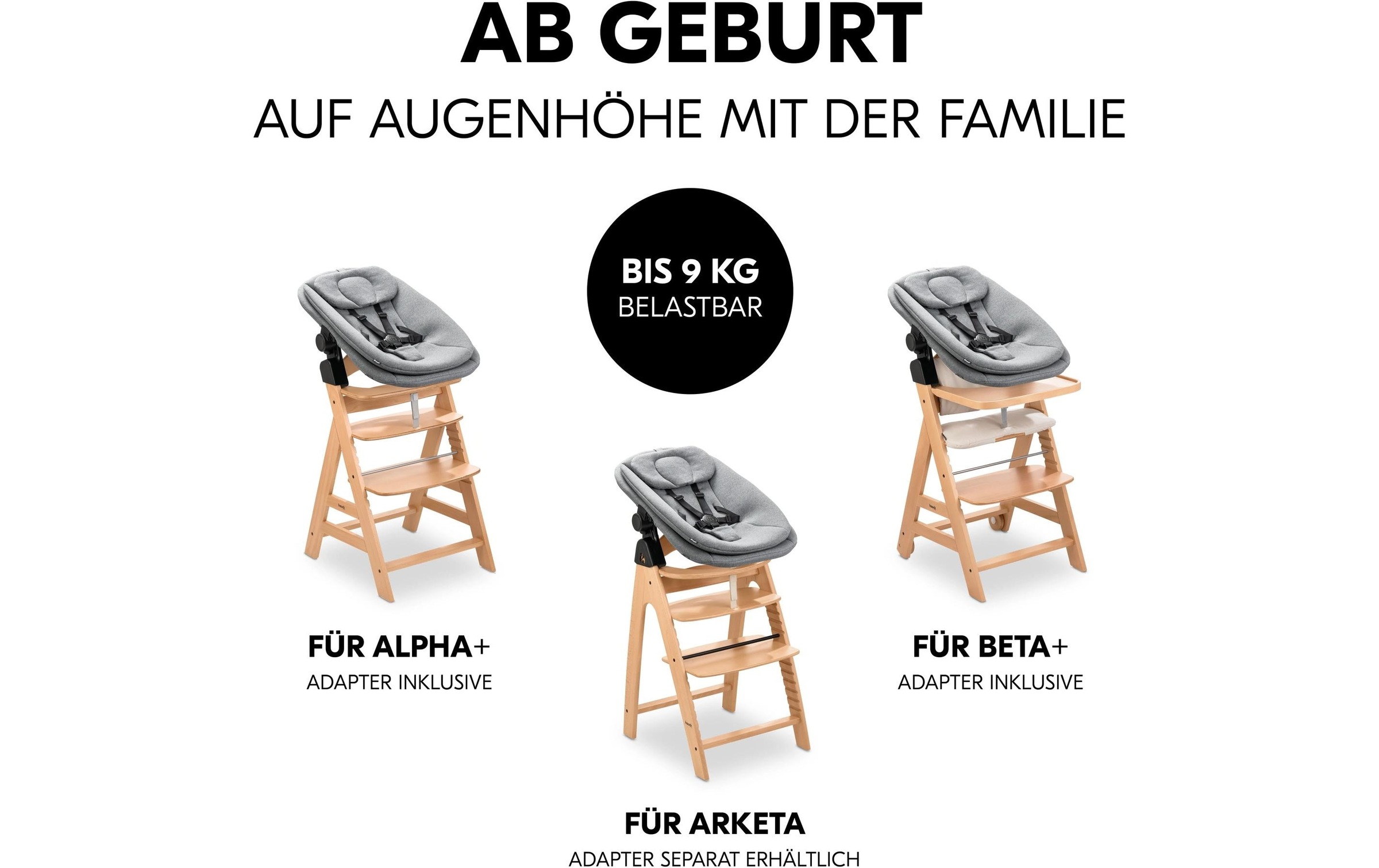 Hauck Hochstuhlaufsatz »Alpha+/Beta+ Melange« bis