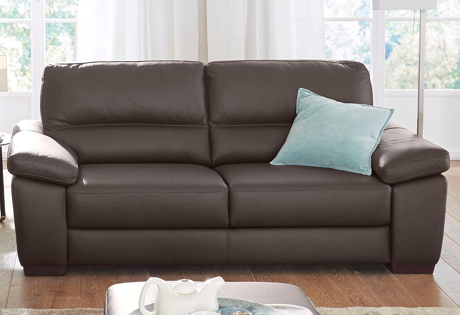 CALIA ITALIA Polstergarnitur »Gaia, hochwertige Garnitur aus 2-Sitzer und 3-Sitzer, edles Design«, (Set, 2 tlg.), Ledergarnitur, in zwei hochwertigen Lederqualitäten
