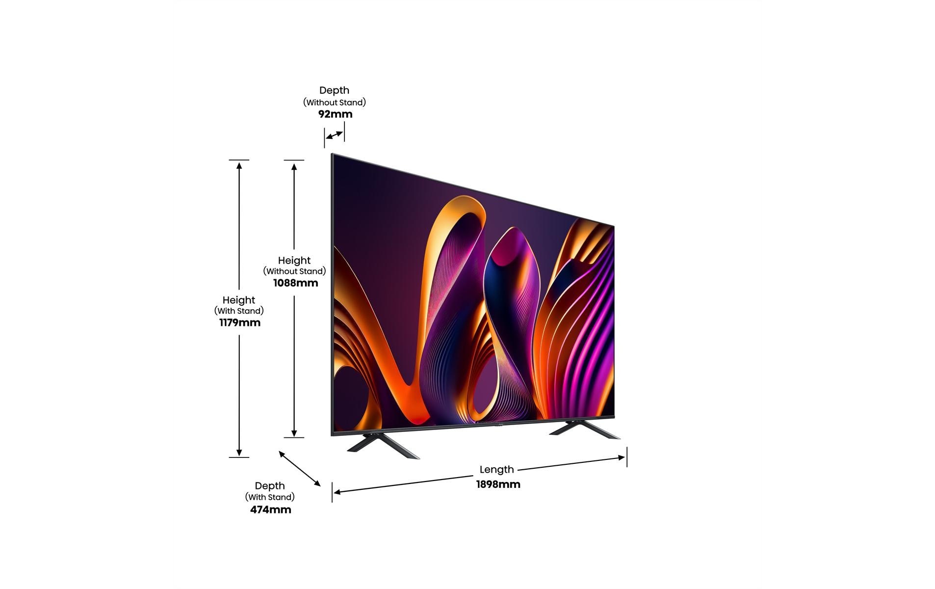Hisense Téléviseur QLED »85E77NQ PRO« 214,78 cm/85 ″ 4K UHD, QLED