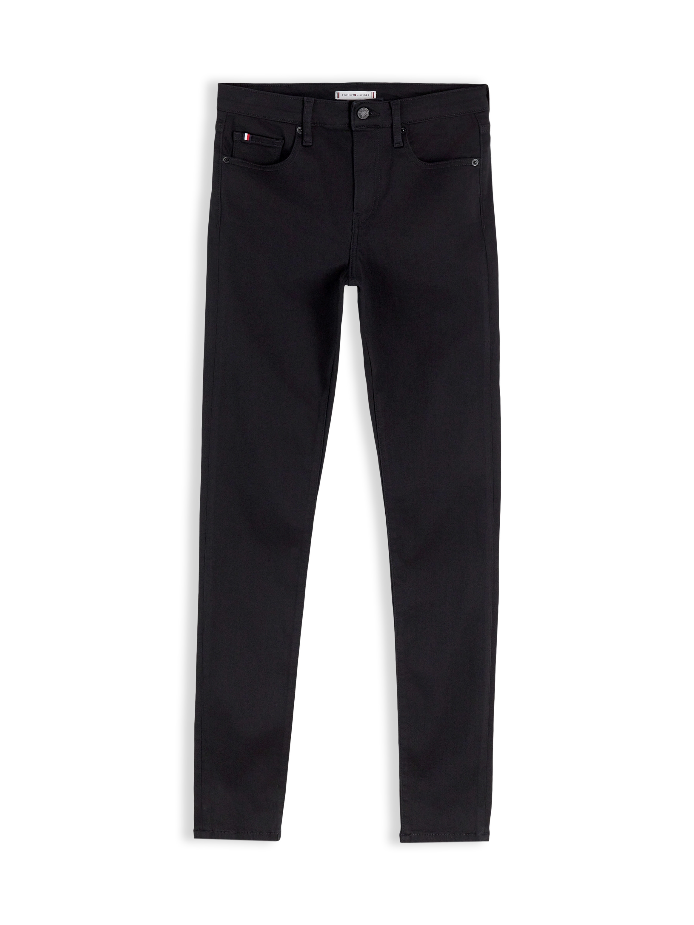 Tommy Hilfiger Jeans skinny »COMO MID RISE SKINNY STAY BLACK« Mélange de coton, taille régulière