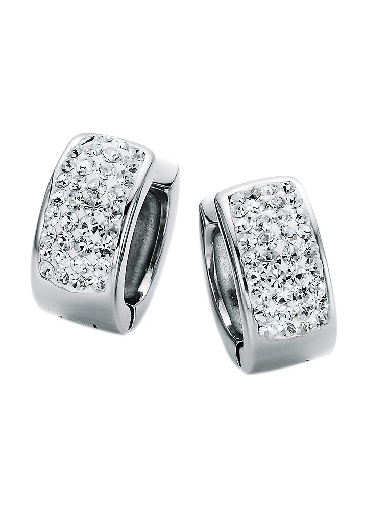 Image of Firetti Paar Creolen »funkelndes Lichtspiel«, mit Kristallsteinen bei Ackermann Versand Schweiz