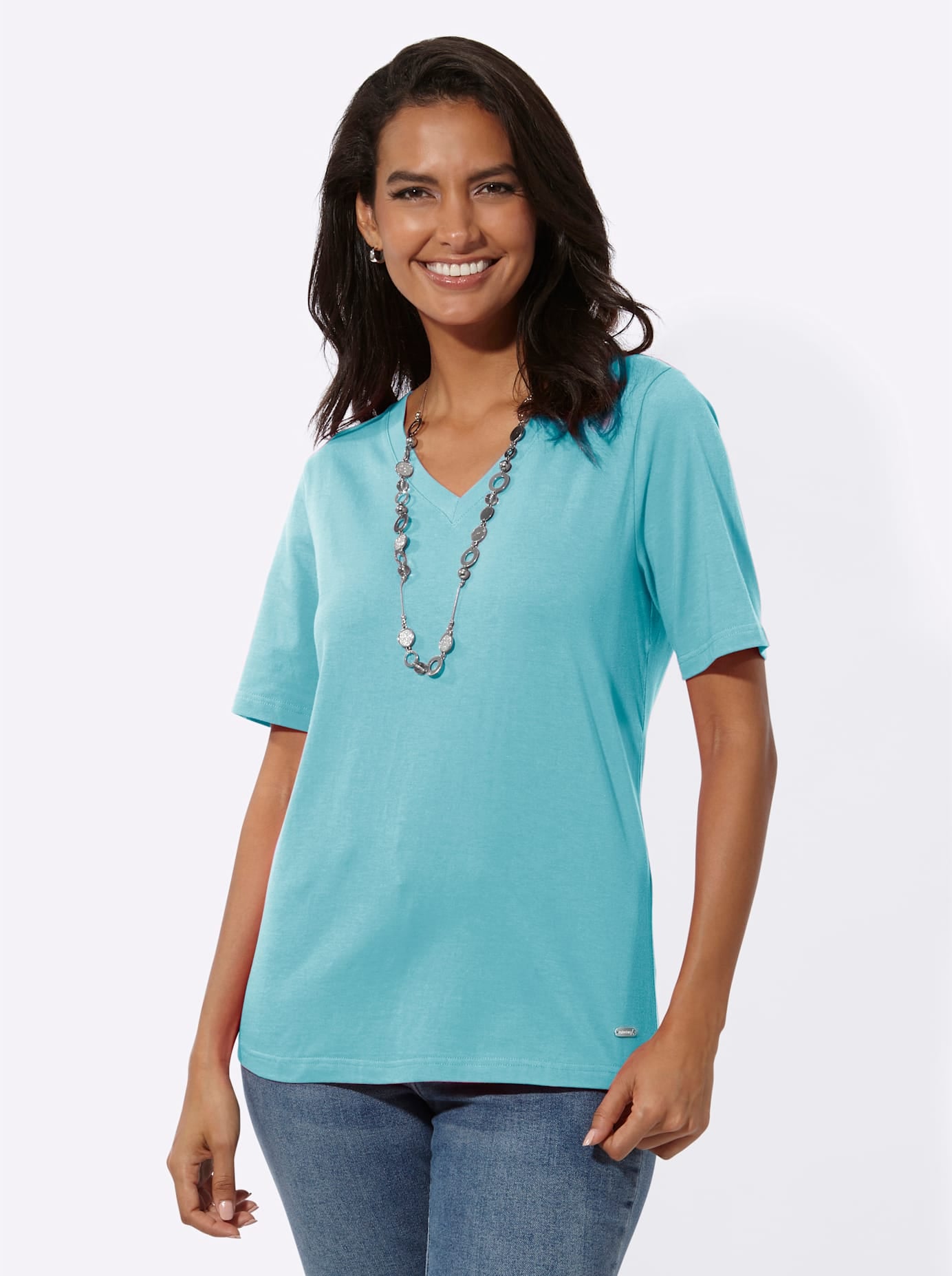 Image of Casual Looks V-Shirt "Kurzarm-Shirt" 1 Stk.