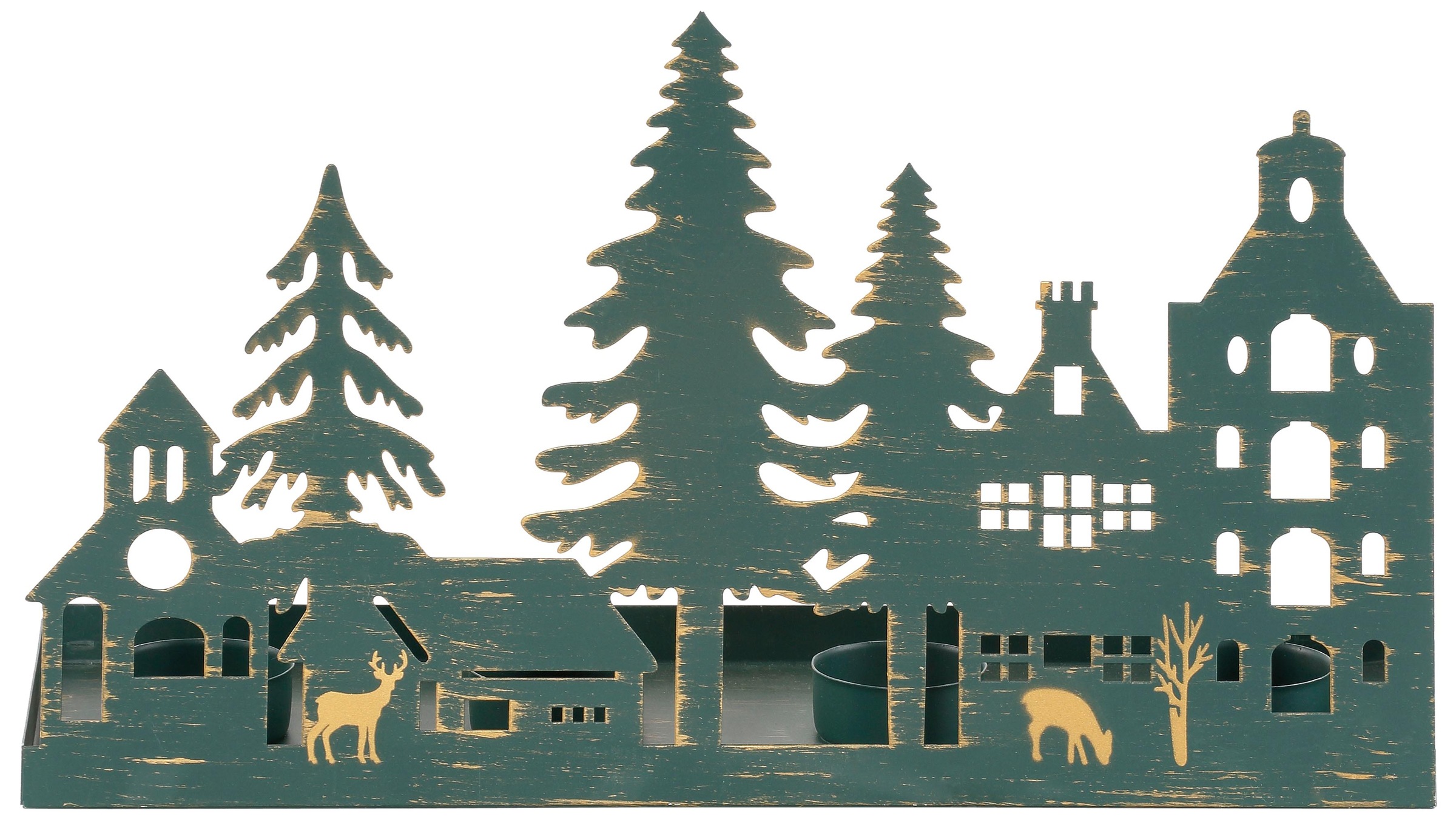 Image of Home affaire Kerzenhalter »Weihnachtsdorfsilhouette«, Breite 35 cm bei Ackermann Versand Schweiz