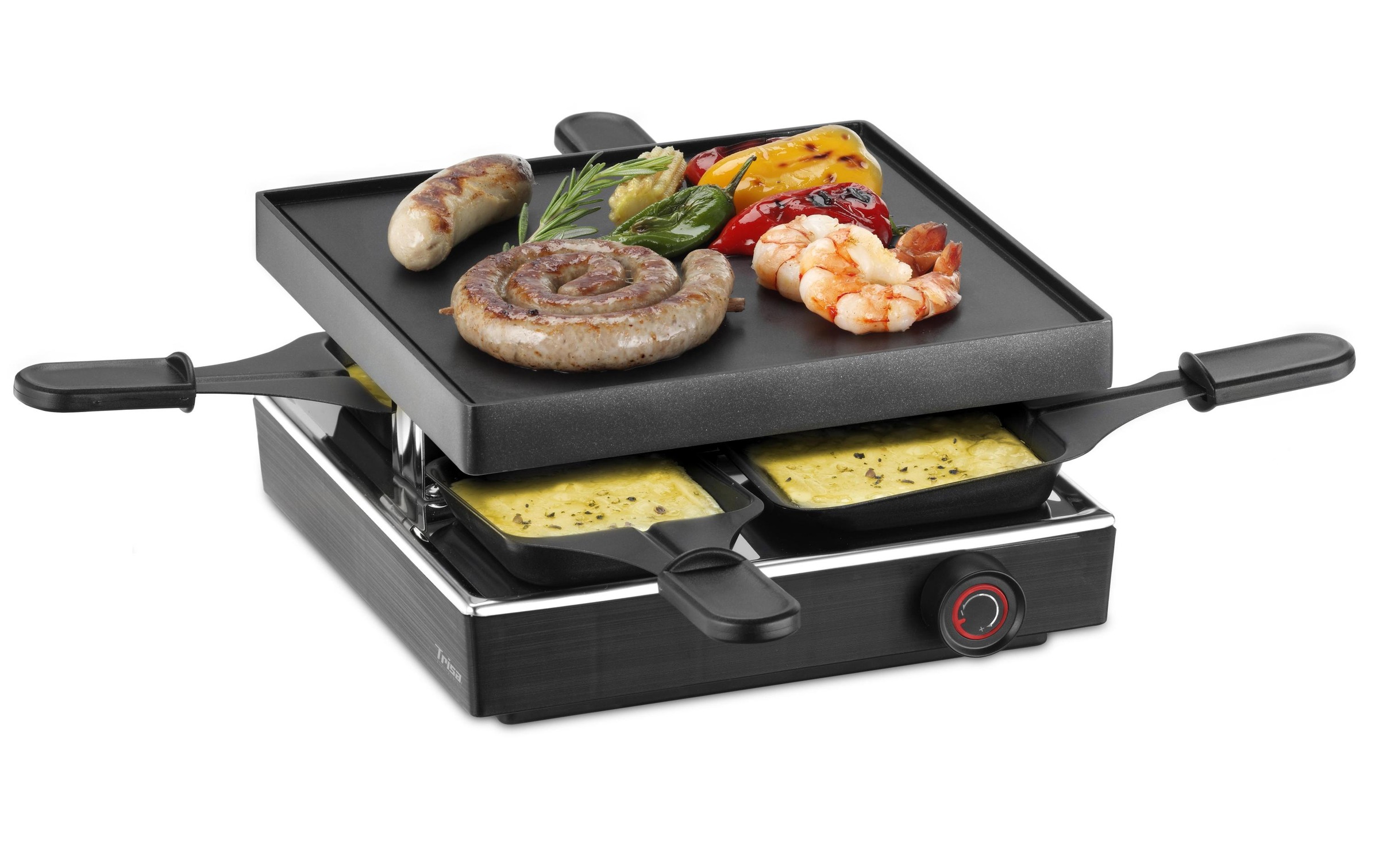 Image of Trisa Raclette "Style 4" 4 Stk. Raclettepfännchen 750 W