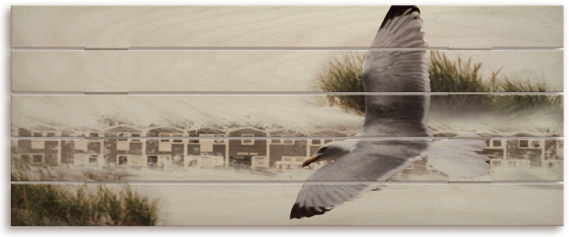 Image of Artland Holzbild »Möwe«, Strandbilder, (1 St.) bei Ackermann Versand Schweiz