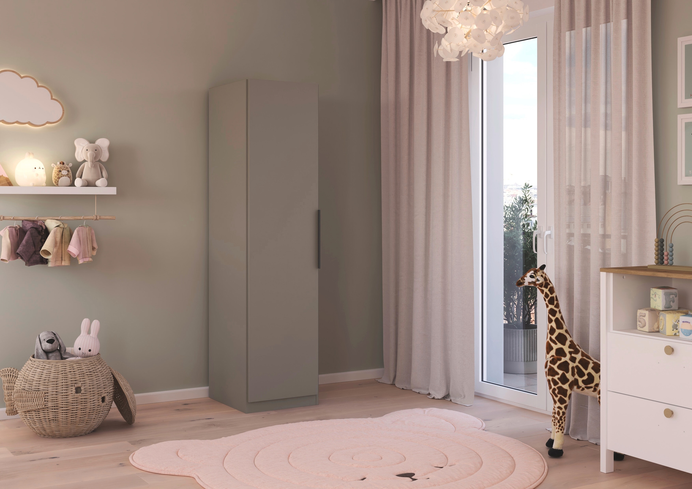 rauch »Schrank Möbel Schlafzimmer Garderobe Kinderzimmer WELTNEUHEIT TYNDA« PATENTIERTES SCHNELLMONTAGESYSTEM, Soft-Close-Funktion MADE IN GERMANY
