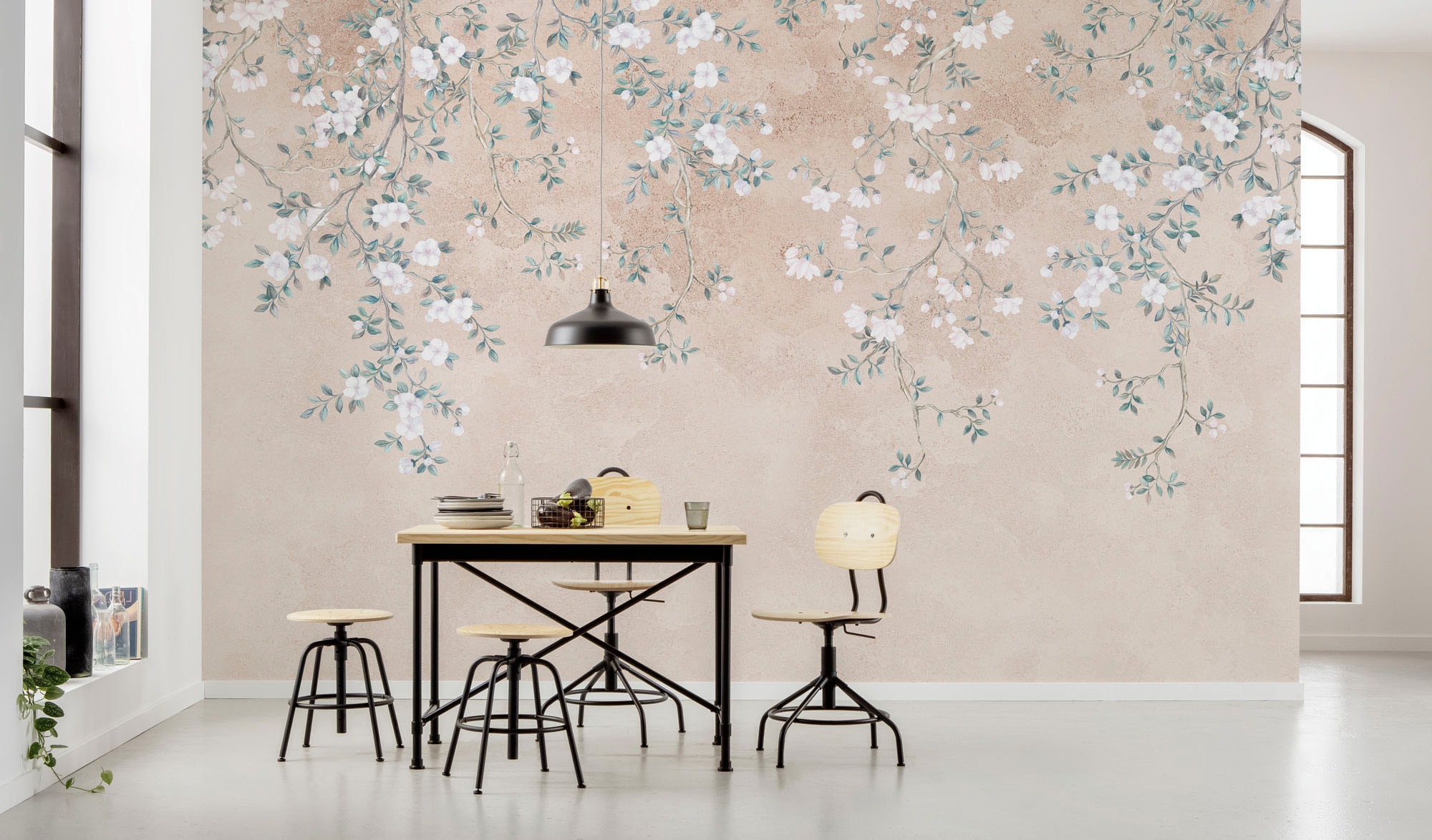 Komar Vliestapete »Digitaldruck Vlies -  Hanging Hanami - Grösse 400 x 250 cm« bedruckt glatt Wohnzimmer, Schlafzimmer