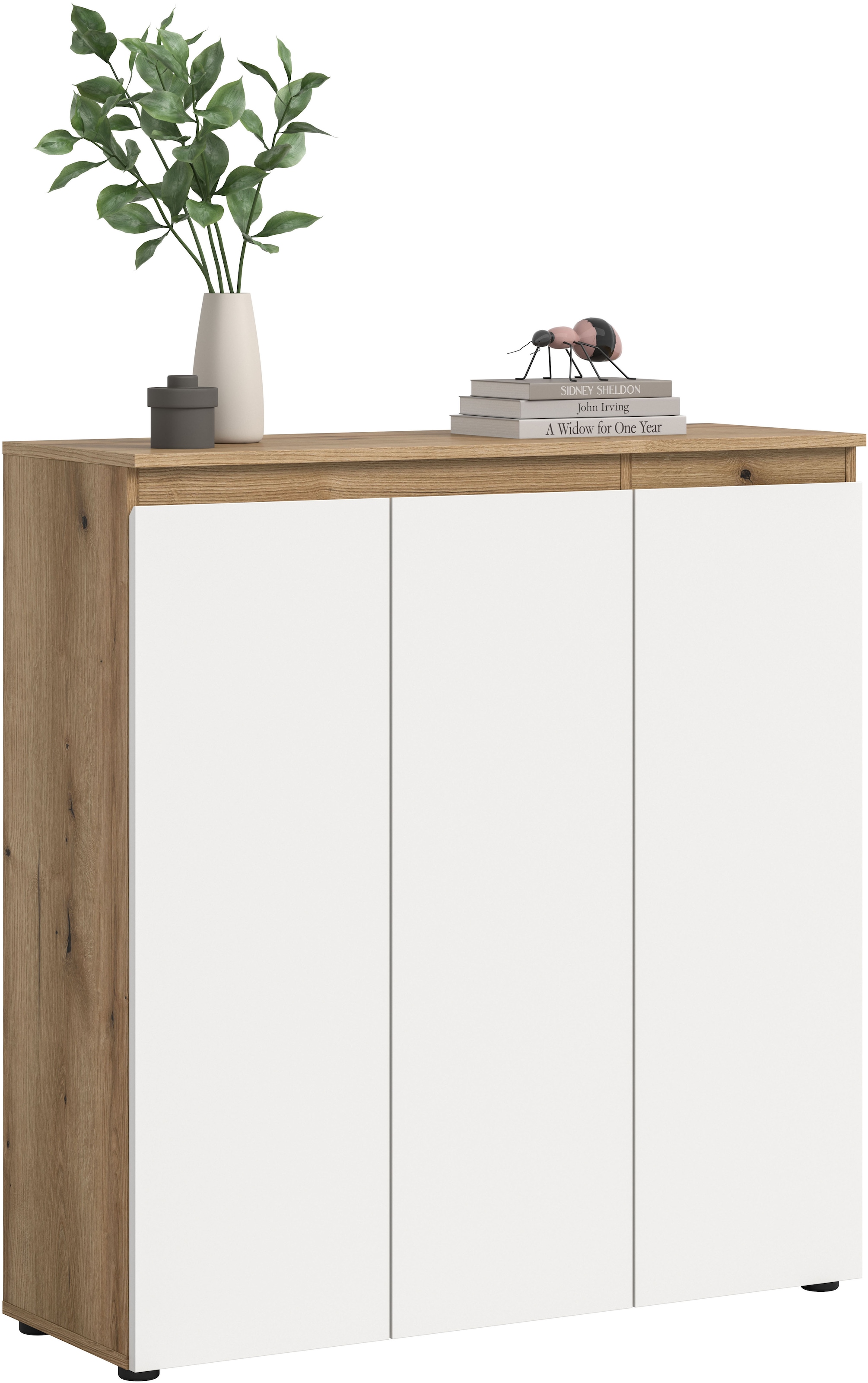 Home affaire Mehrzweckschrank »CIPELA, 105x111 cm, viel Stauraum, variable Einlegeböden, universal« in vielen verschiedenen Trendfarben verfügbar, 1 Stk. tlg. Schuhschrank, Kleiderschrank, Universalschrank, Aktenschrank, Schrank