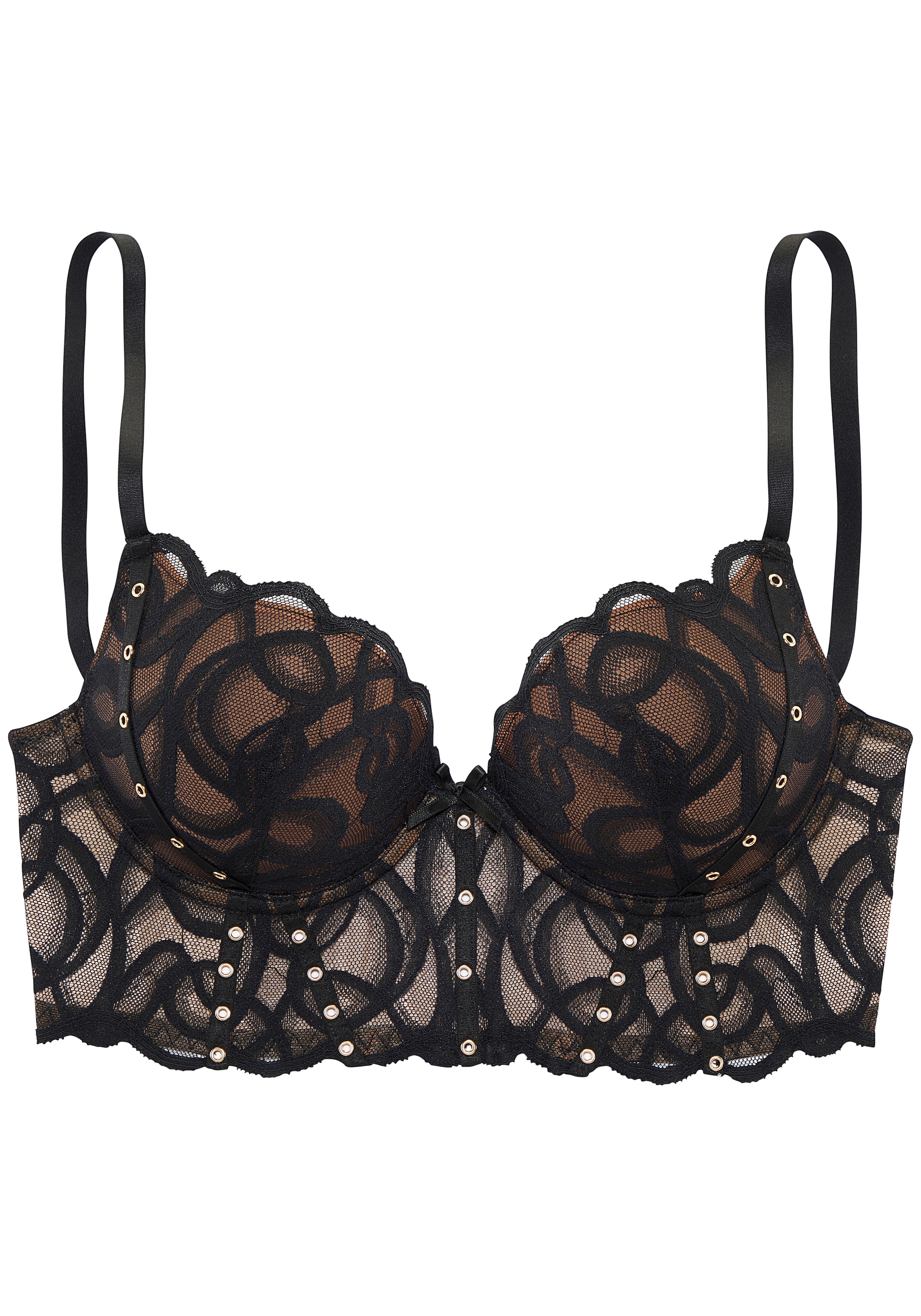 petite fleur gold by Lascana Push-up-BH », BH mit Bügel, Longline BH, als Dessous-Set kombinierbar, Luna« sexy Dessous, sexy Unterwäsche Damen