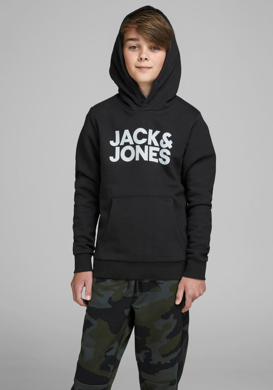 Jack & Jones Junior Kapuzensweatshirt »JJECORP LOGO SWEAT HOOD«