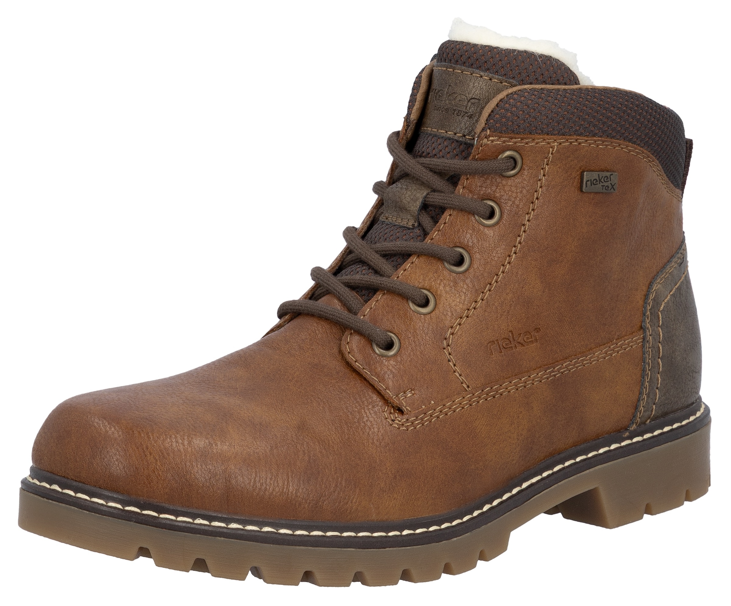 Image of Rieker Winterstiefelette, Workerboots, Schnürboots, Trekkingstiefel mit riekerTEX-Membran