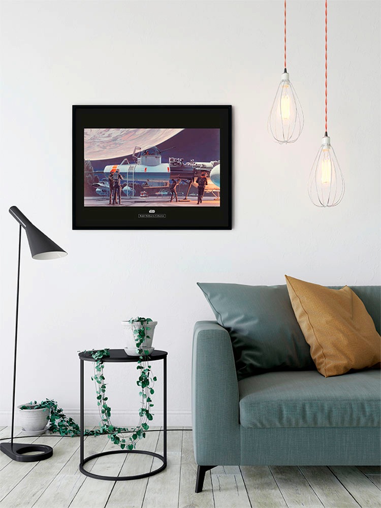 Komar Bild »Star Wars Classic RMQ Yavin Hangar«, Star Wars, (1 St.), Wandbild zur Dekoration im Kinderzimmer - ohne Rahmen