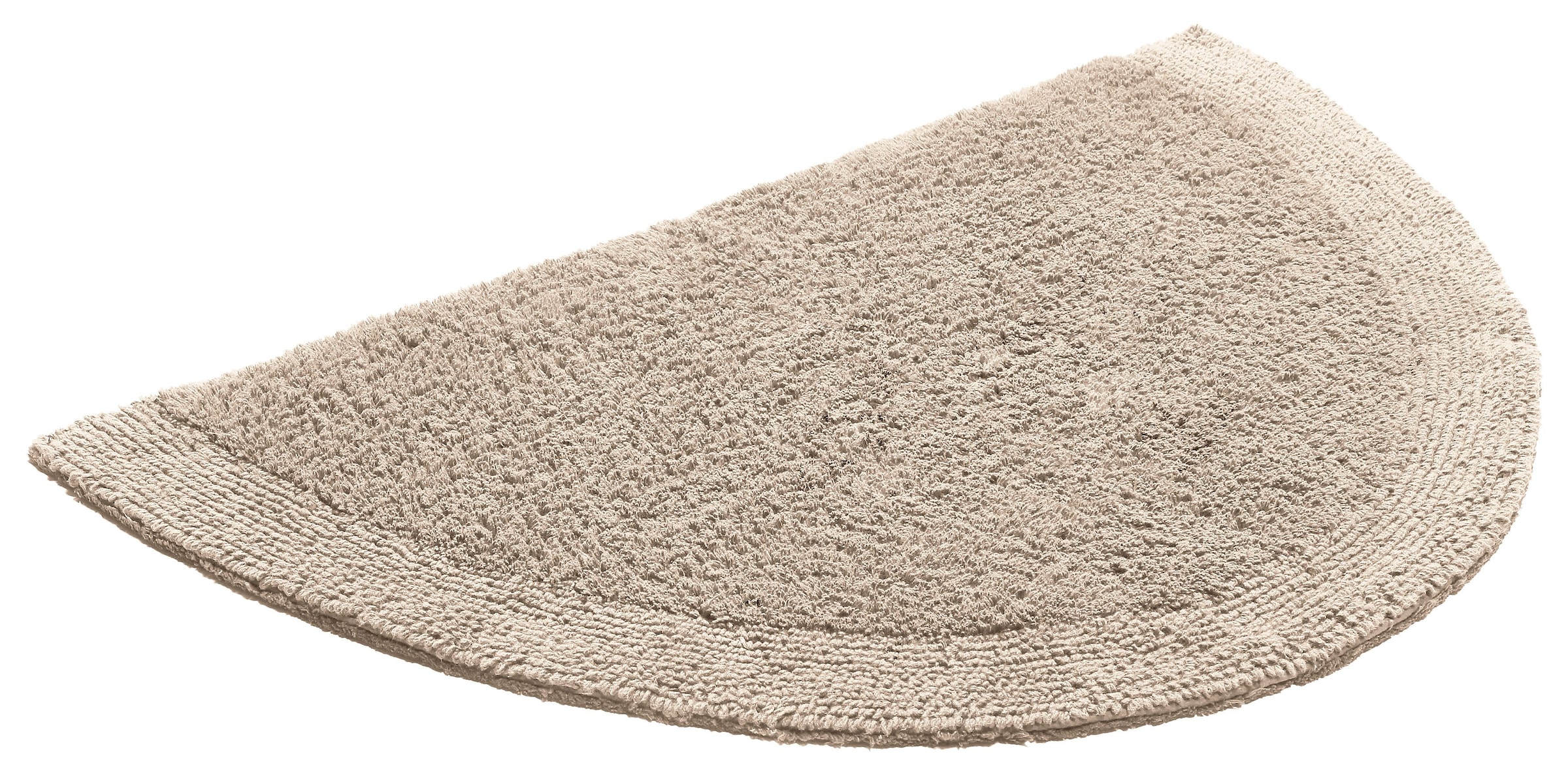 my home Badematte »Kapra, Badvorleger, Badezimmer Teppich«, beidseitig nutzbar-fussbodenheizungsgeeignet-strapazierfähig, mit Bordüre, Badteppich, Badematte, Baumwolle