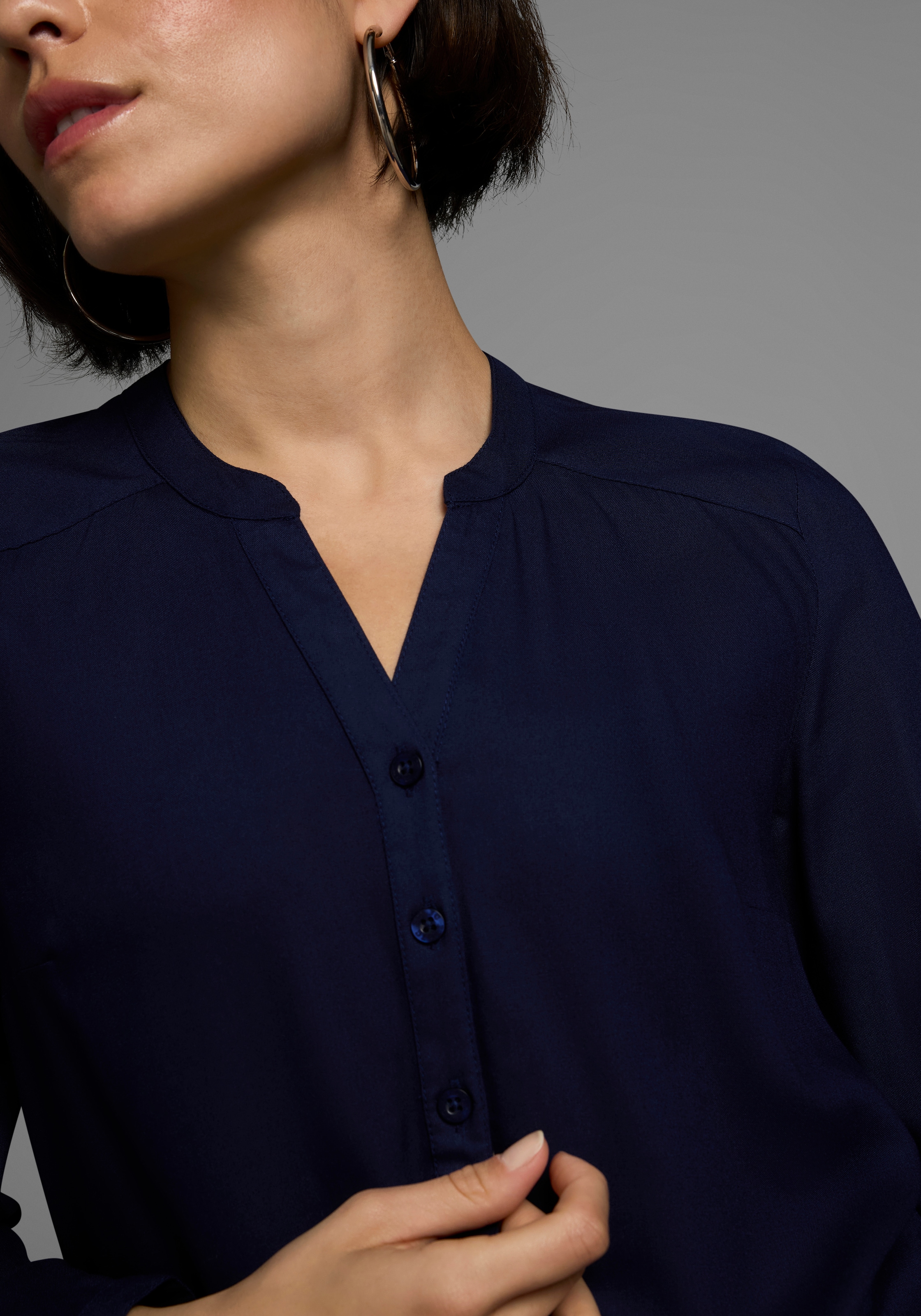 AJC Hemdbluse, aus weich fliessender Viskose