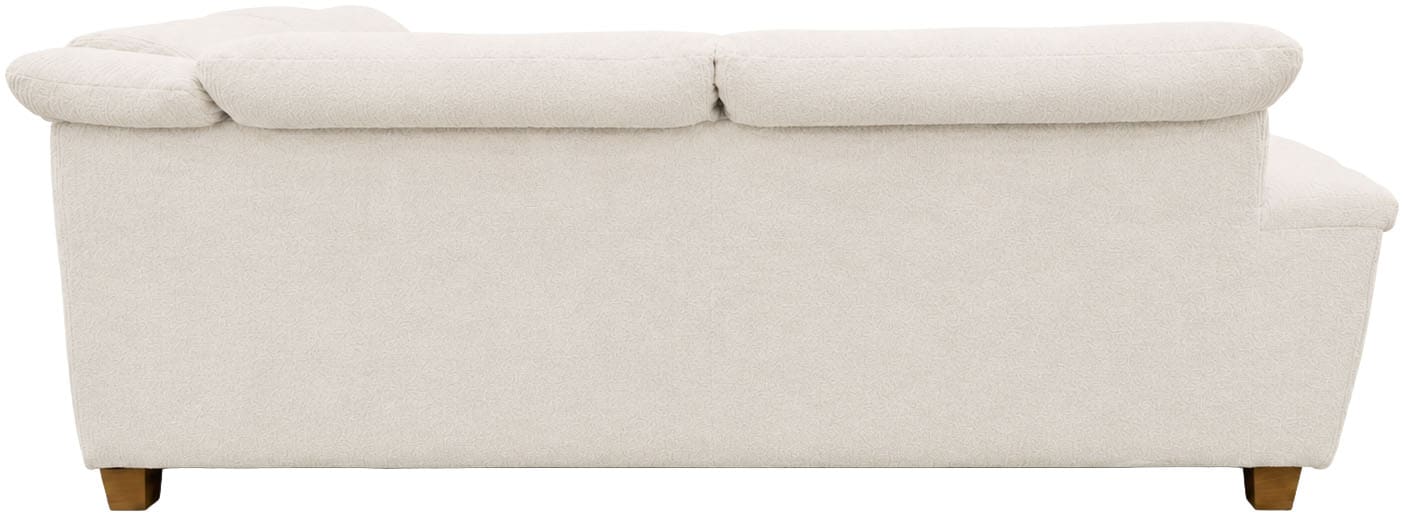 GOODproduct Wohnlandschaft »Egedal 352 x 214 cm, auch mit Schlaffunktion & Bettkasten, Holzfüsse« Kopfteile verstellbar, U-Form, aus pflegeleichtem Lu x us-Microfaser