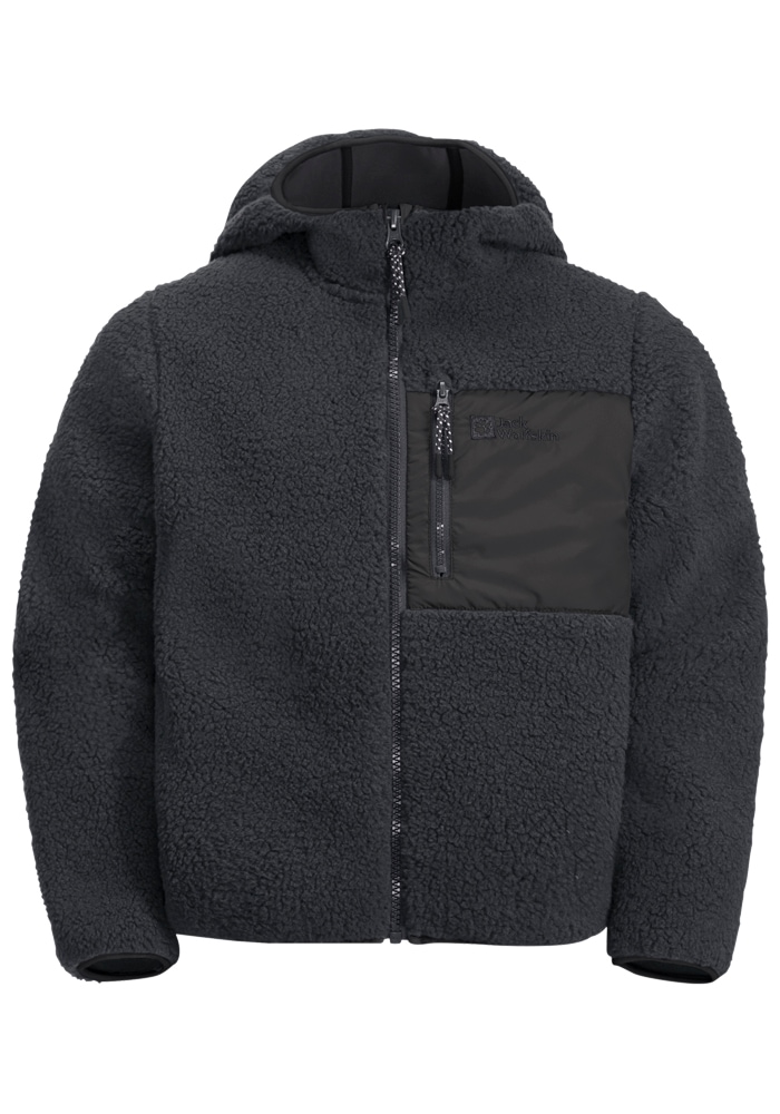 Jack Wolfskin Fleecejacke »ICE CURL HOOD JACKET K«, mit Kapuze