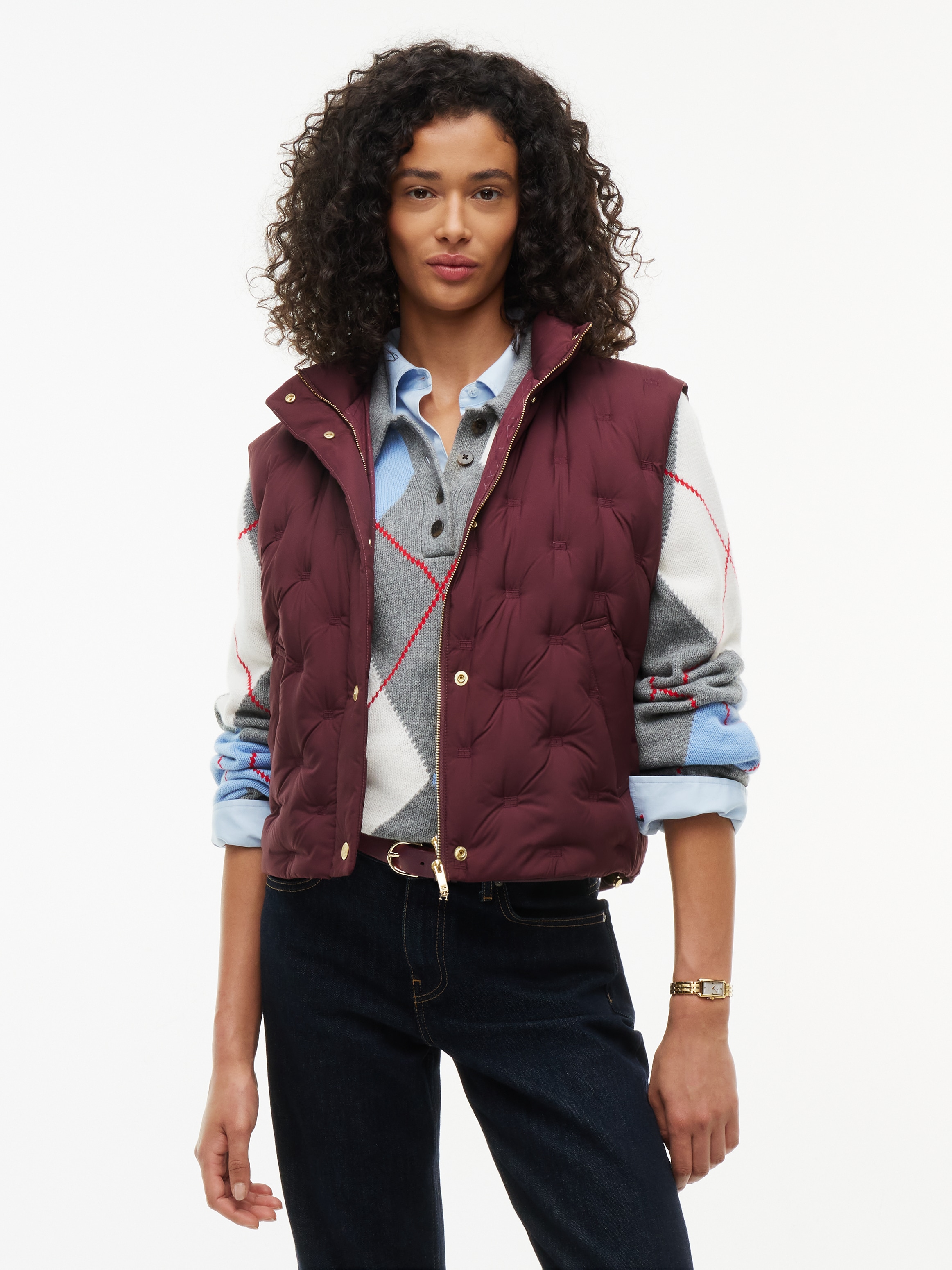 Image of Tommy Hilfiger Steppweste "LW DOWN FLAG QUILT VEST" Kunstfaser